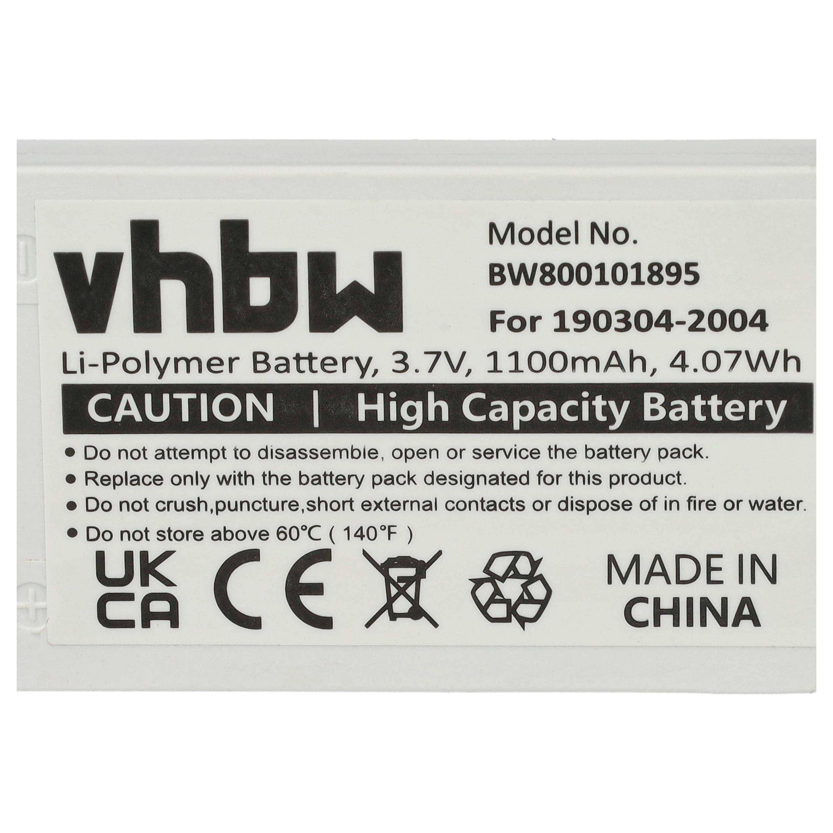vhbw Akku kompatibel mit Logitech diNovo Mini | Edge, Y-RAY81 kabellose Tastatur (950 mAh, 3,7 V, Li-Ion)-1