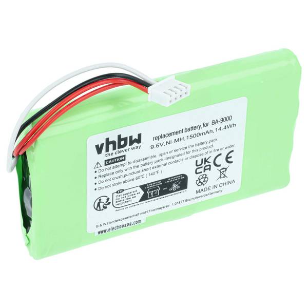 vhbw Akku kompatibel mit Brother PT PT-9500 | PT-9500pc, PT-9600 Drucker Kopierer Scanner Etiketten-Drucker (1500 mAh, 9