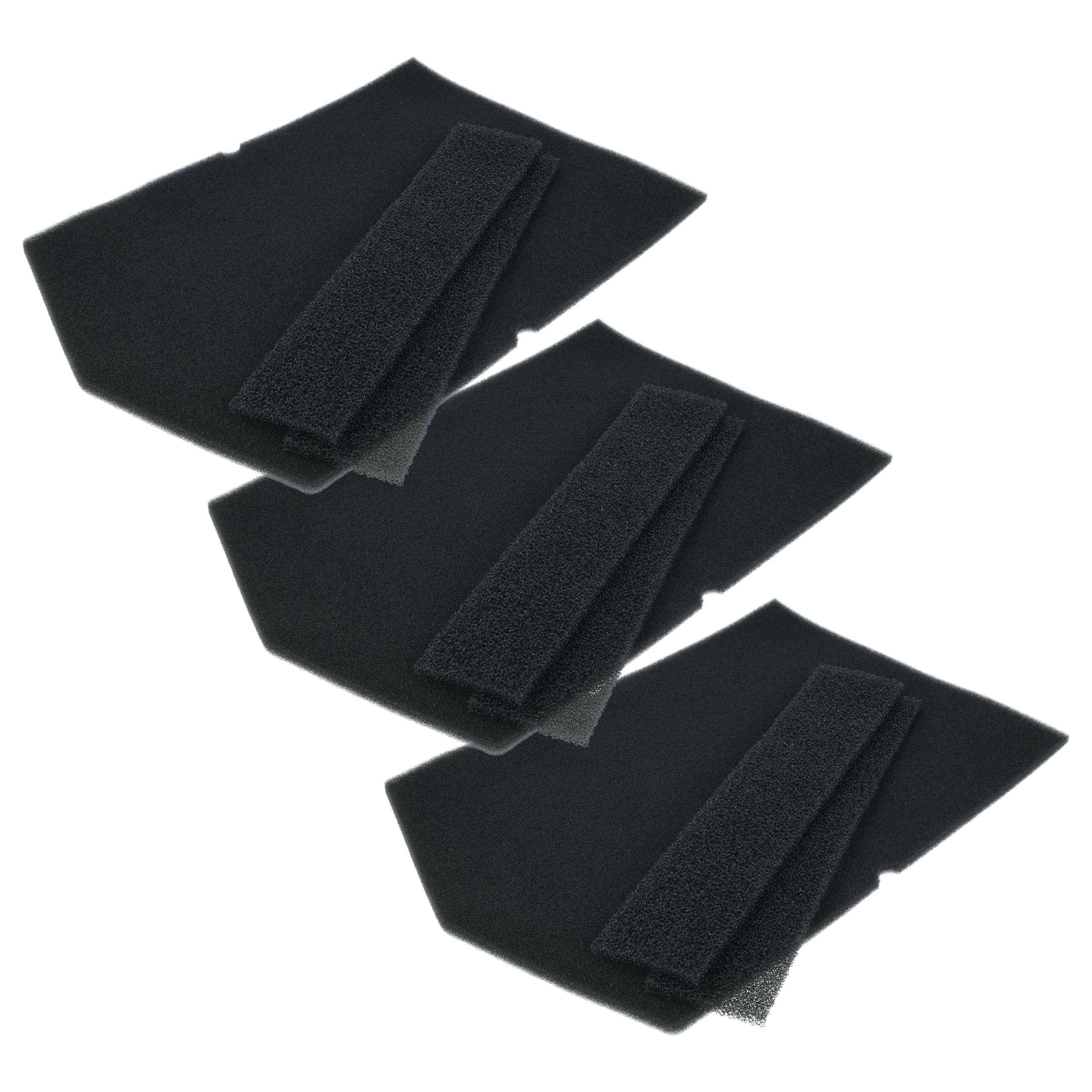 vhbw 9x Schaumfilter kompatibel mit Miele T 8847 WP EcoComfort | T 8827 WP EcoComfort, T 8826 WP EcoComfort, T 8801 WP-0