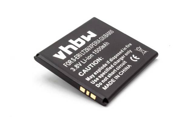 vhbw Akku kompatibel mit Sony Xperia E1 (D2005) | E1 Dual (D2105), M (C1905), L (C2105) Handy Smartphone Telefon (1500