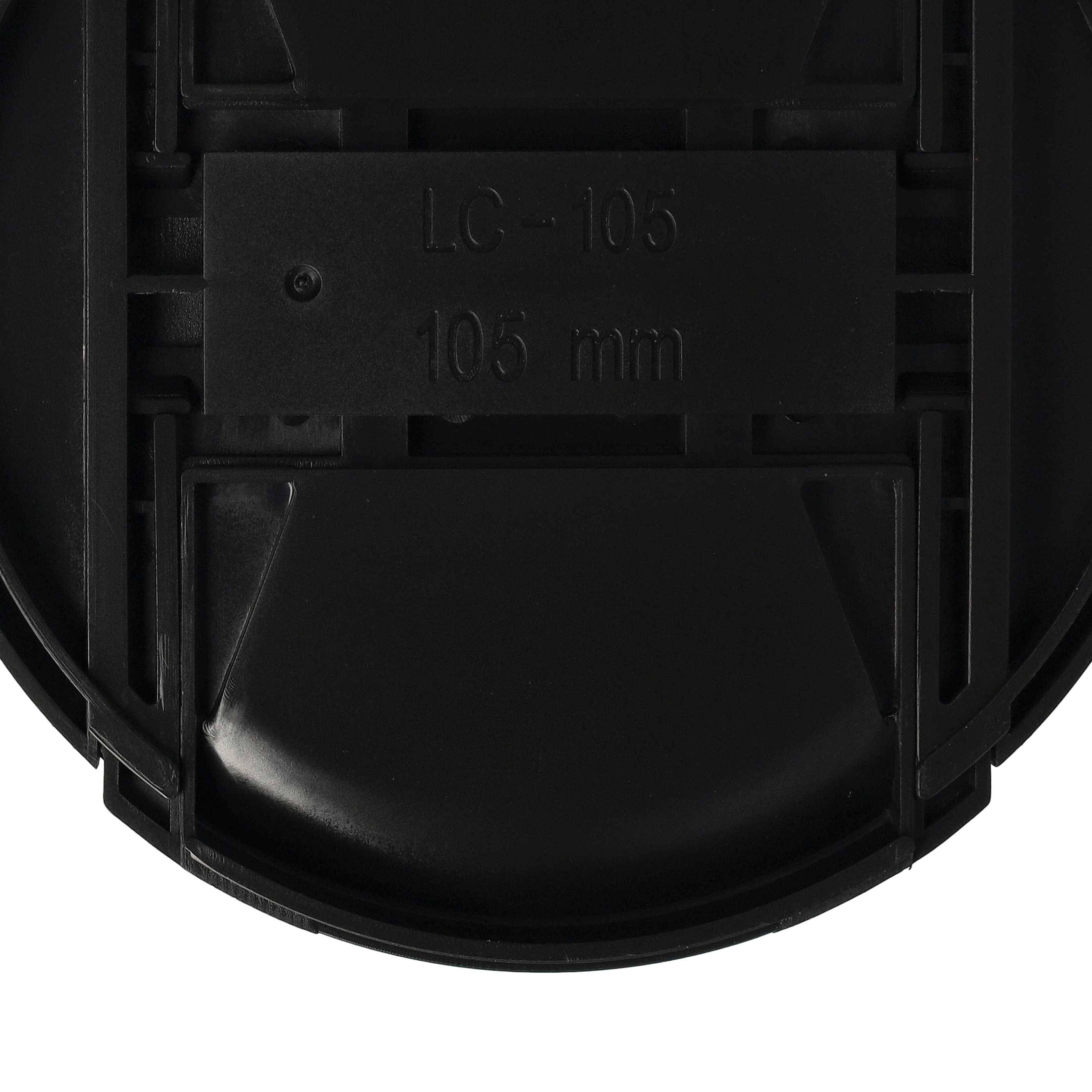 vhbw Universal Objektivdeckel 43 mm fürfür Kamera | Kunststoff Schwarz, mit Seitengriff-4