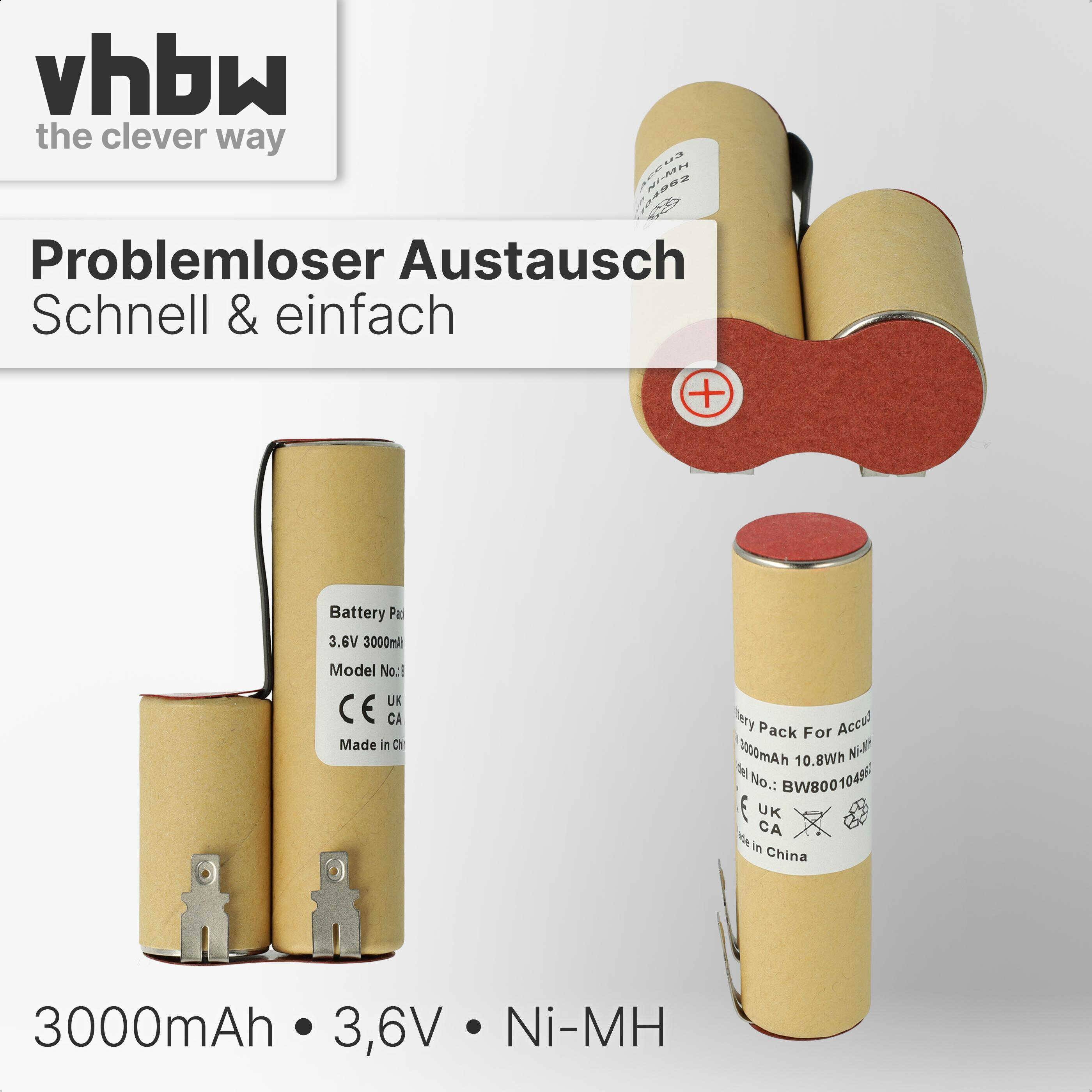 vhbw Akku kompatibel mit Gardena Rasenkantenschere Accu 3 | (Standard, 2315, 2500) Rasen-Schere Gartenschere - Ersatz-4
