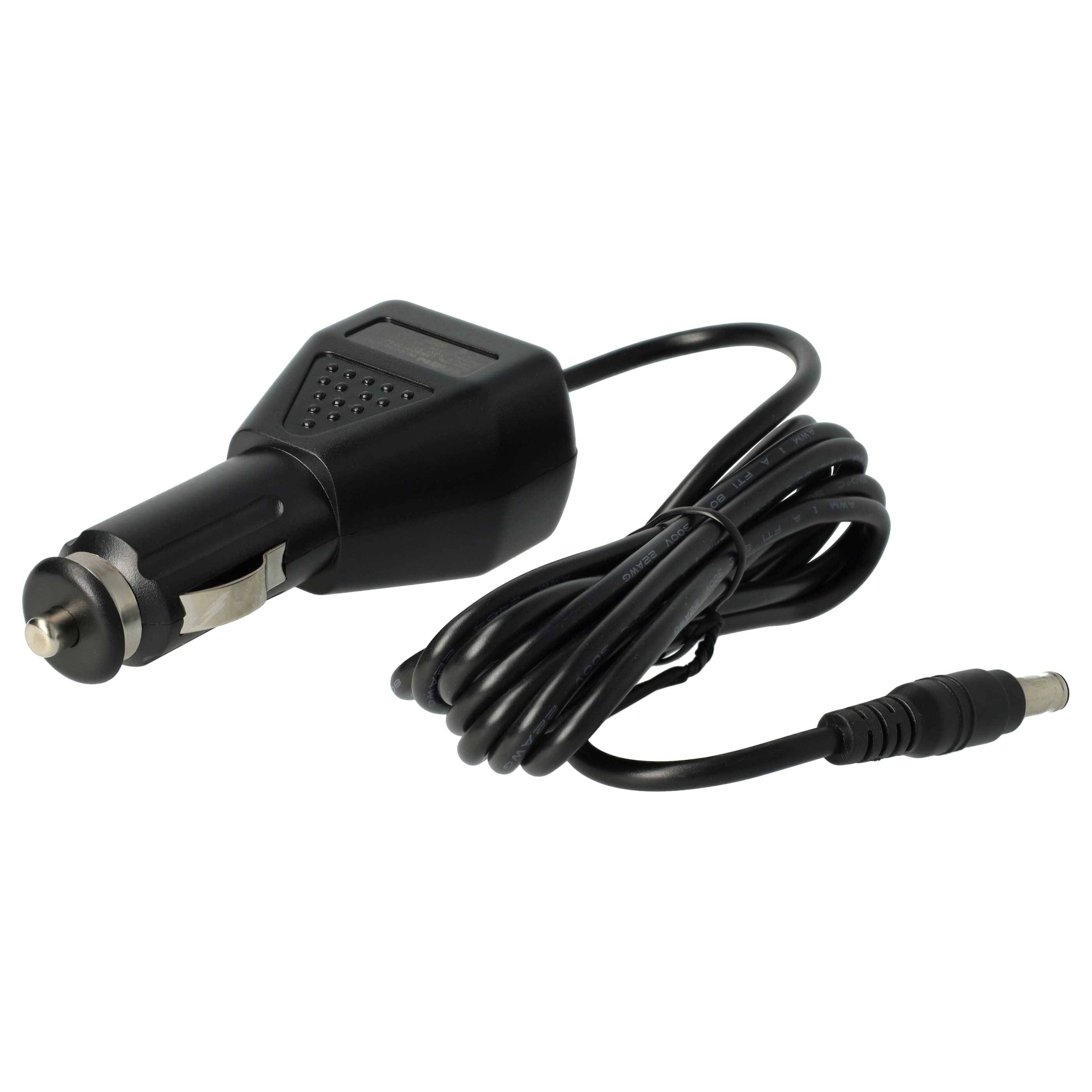 vhbw KFZ-Ladekabel kompatibel mit Samsung NB30 | N510 Mika 3G, NC10, NC10 Ecko Plus Notebook - 12V Ladegerät Schwarz 2,1-0