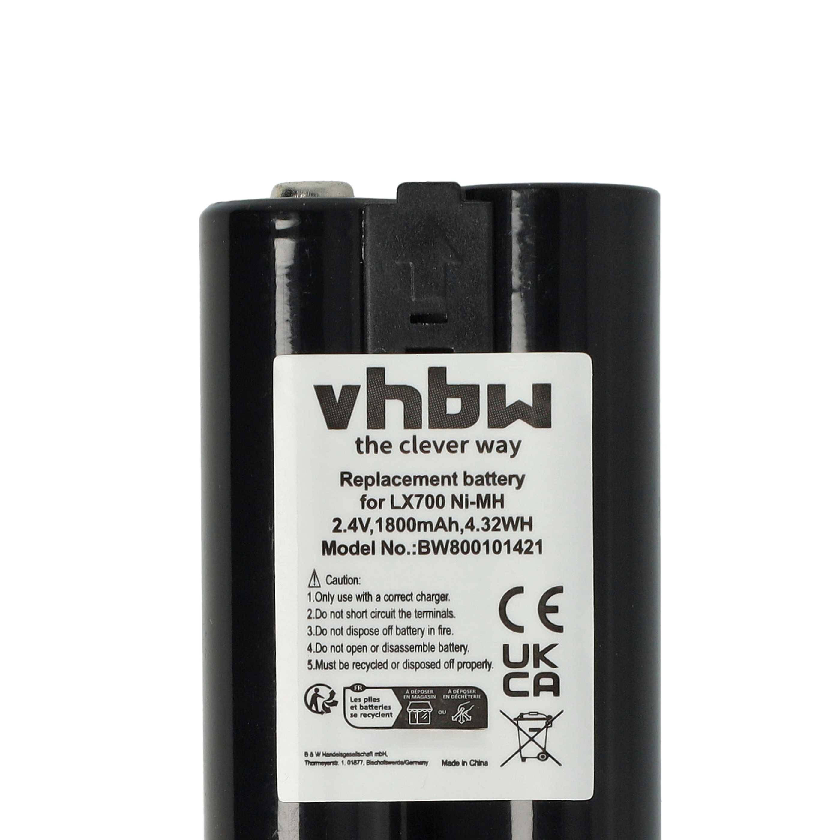 vhbw Akku kompatibel mit Logitech LX700 Cordless Desktop | kabellose Maus (1800 mAh, 2,4 V, NiMH)-4