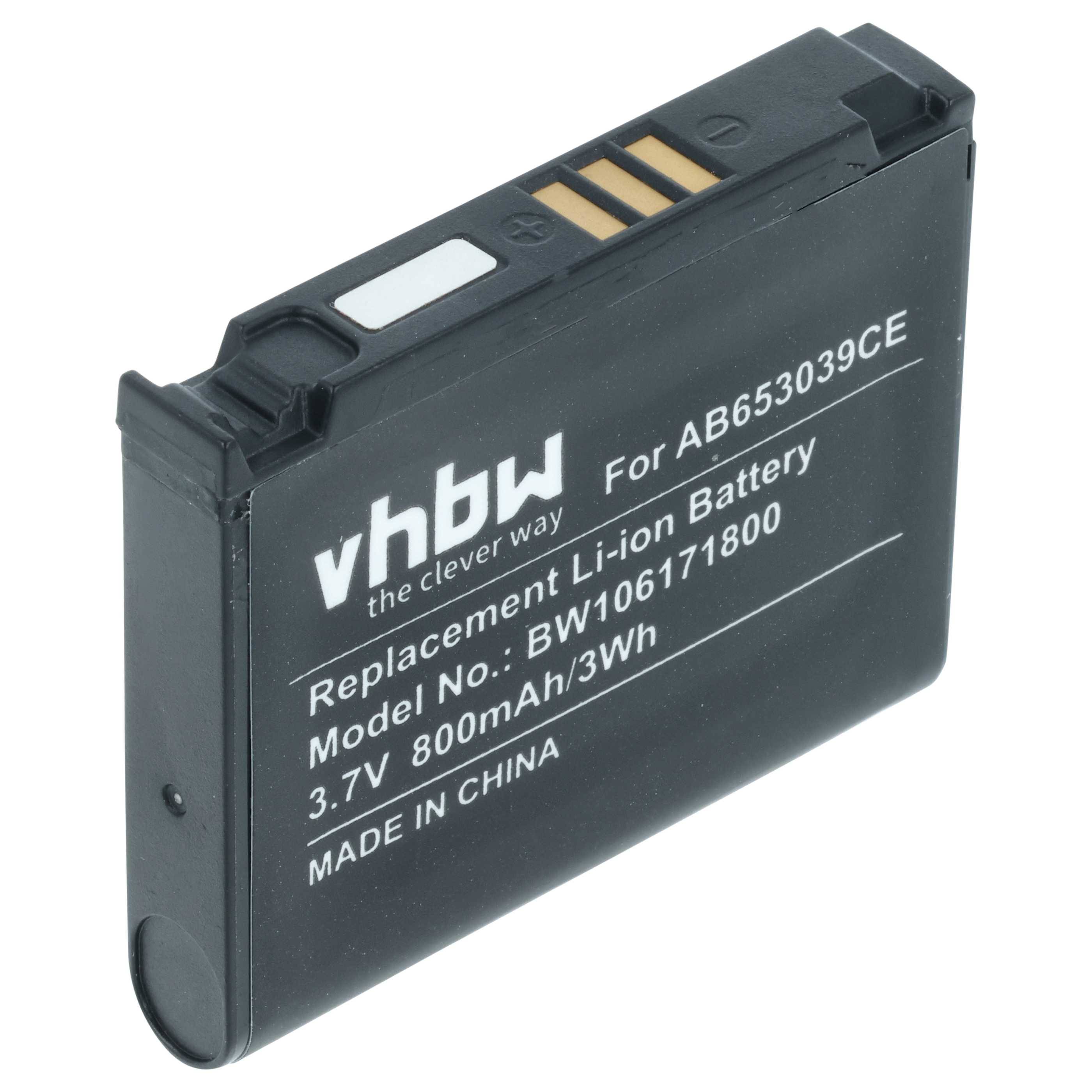 vhbw Akku kompatibel mit Samsung GT-S7330 | GT-M6710 Beat Disc, SGH-E950, SGH-A551, GT-S3310 Handy Smartphone Telefon-0