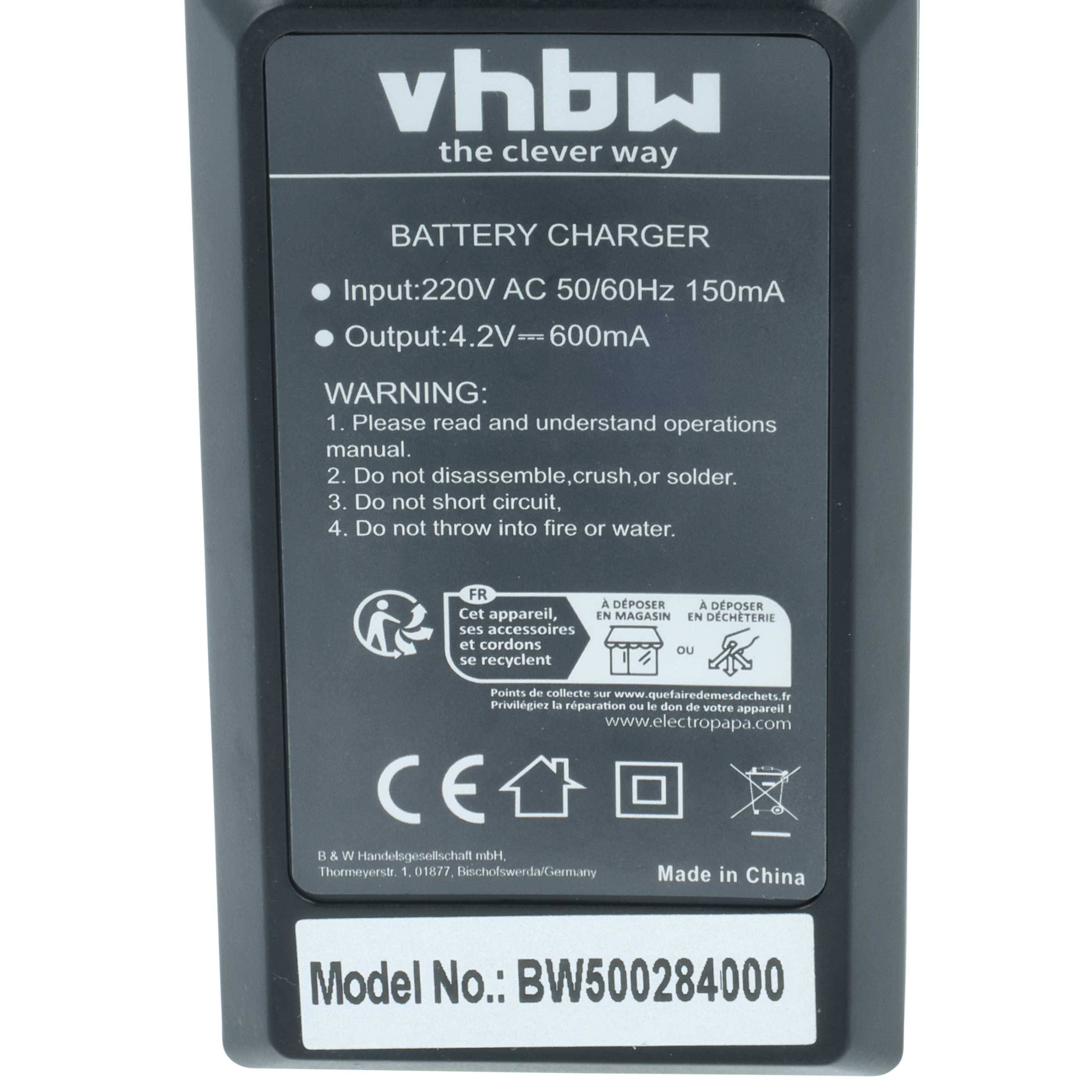 vhbw Ladegerät kompatibel mit Samsung Digimax PL51 | PL60, PL55, PL70, PL65, PL50, NV9, M310W, M100 Kamera - Ladeschale-2
