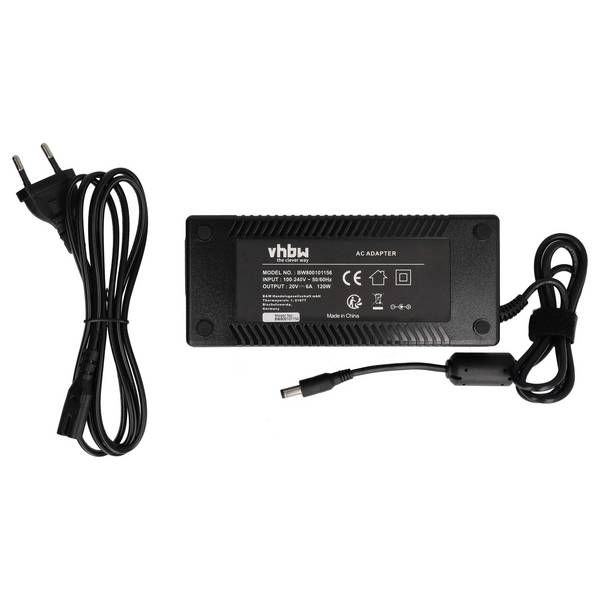 vhbw Netzteil kompatibel mit Acer Travelmate 1600 | 1610, 1606, 1620, 1500, 1360, 1520, 1510 Notebook - 200 cm, 120 W