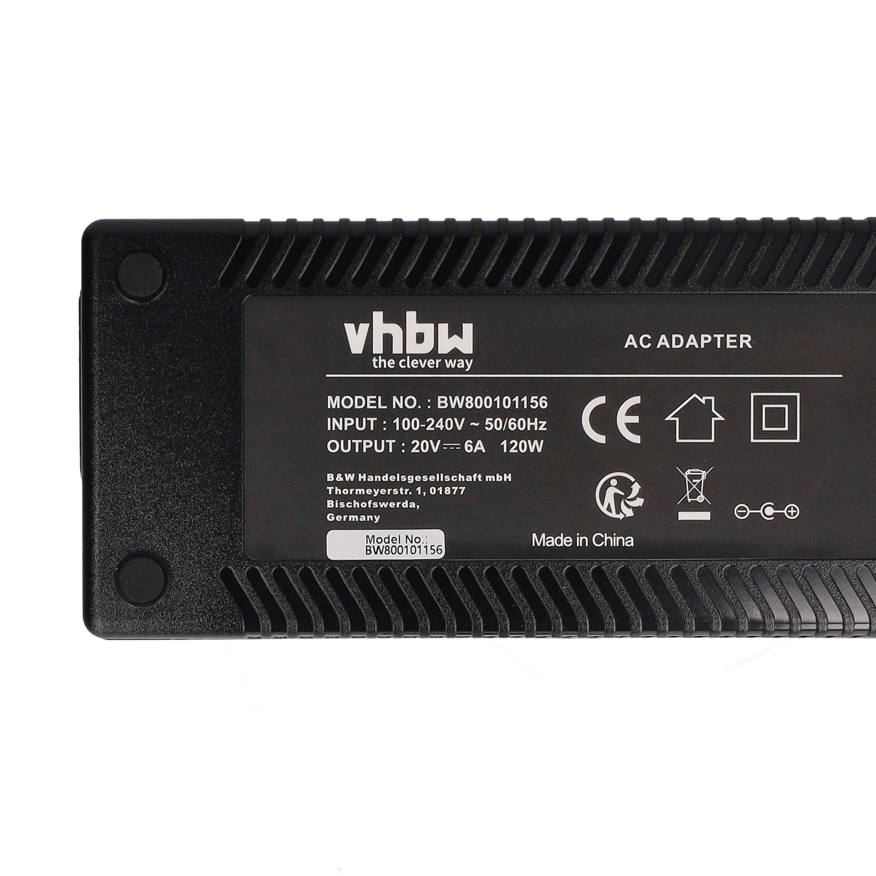 vhbw Netzteil kompatibel mit Acer Travelmate 1600 | 1610, 1606, 1620, 1500, 1360, 1520, 1510 Notebook - 200 cm, 120 W-6