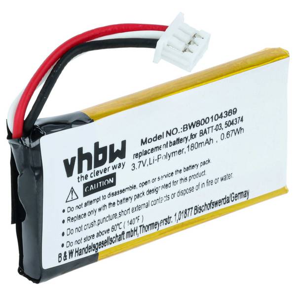vhbw Akku kompatibel mit Sennheiser SD Office ML | SD Pro1, SD Pro1 ML, SD Pro2, SD Pro2 ML Wireless Headset Kopfhörer