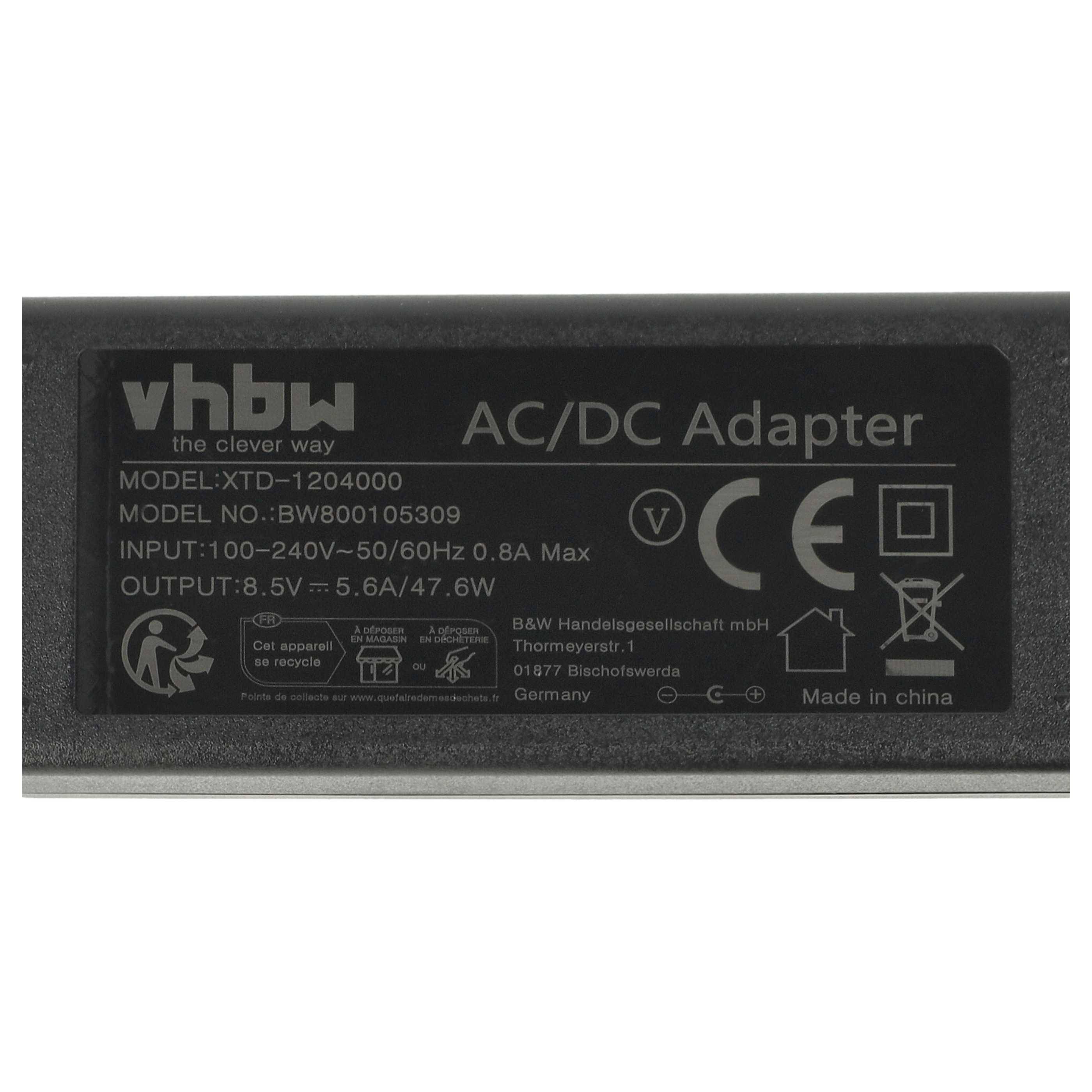 vhbw Netzteil kompatibel mit Sony Playstation 2 & PS2 Slim Line SCPH-7xxxx Modelle: 70004, 75004, 77004 - 220V Netzkabel-3