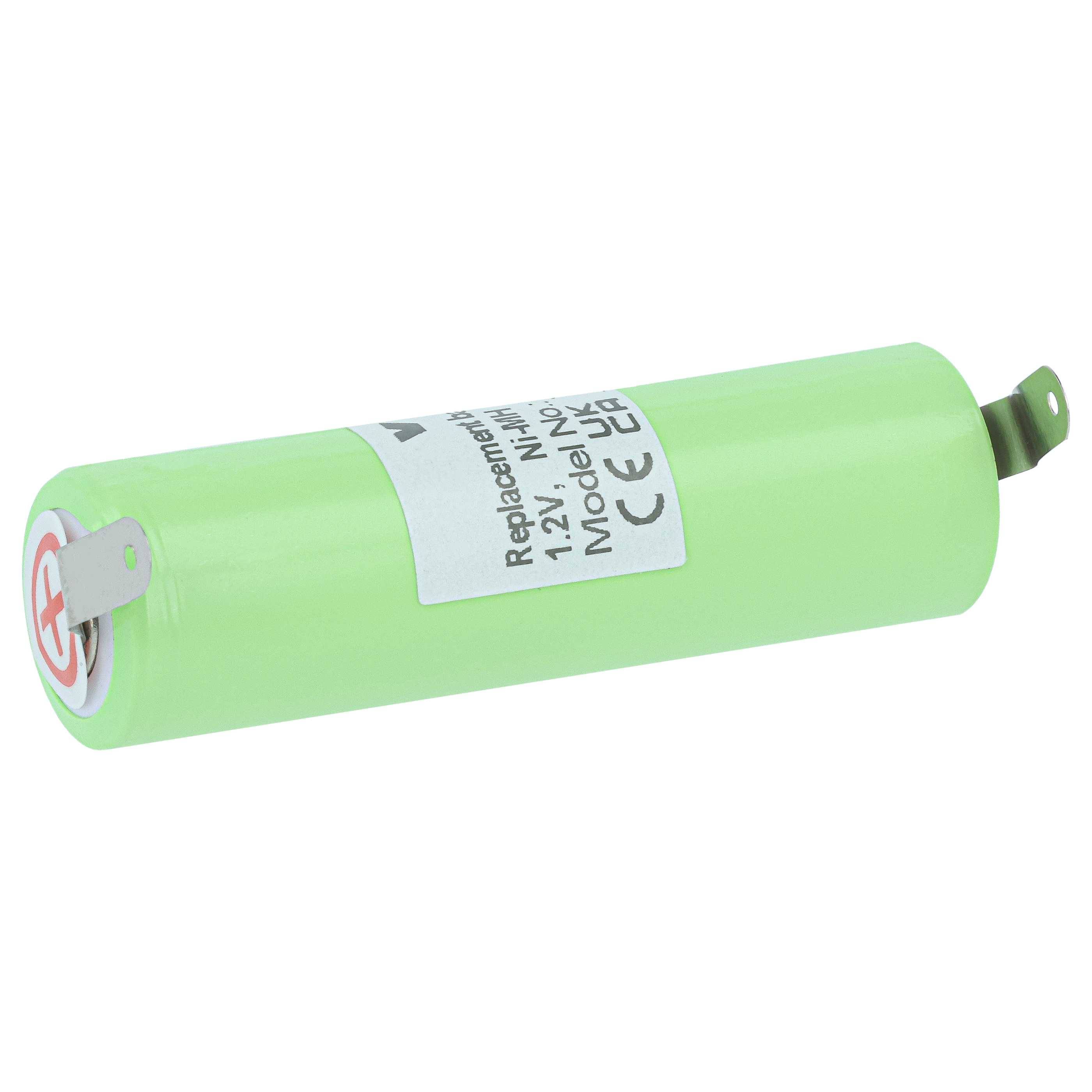 vhbw Akku kompatibel mit Ermila Bella 1590 | Rasierer (2000 mAh, 1,2 V, NiMH)-0