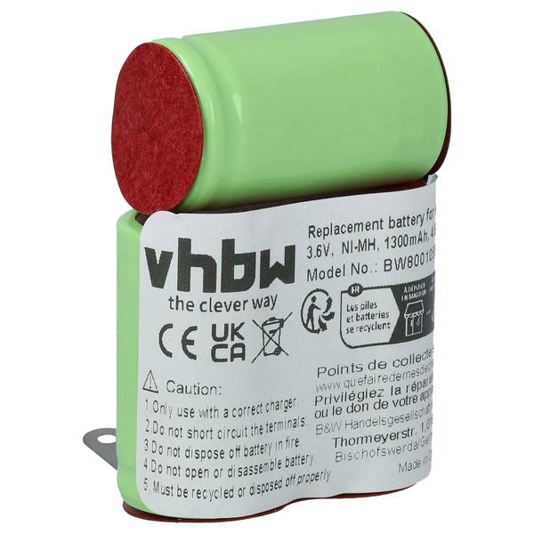 vhbw Akku kompatibel mit Wella Xpert HS50 Tondeo ECO XP | Rasierer (1300 mAh, 1,2 V, NiMH)
