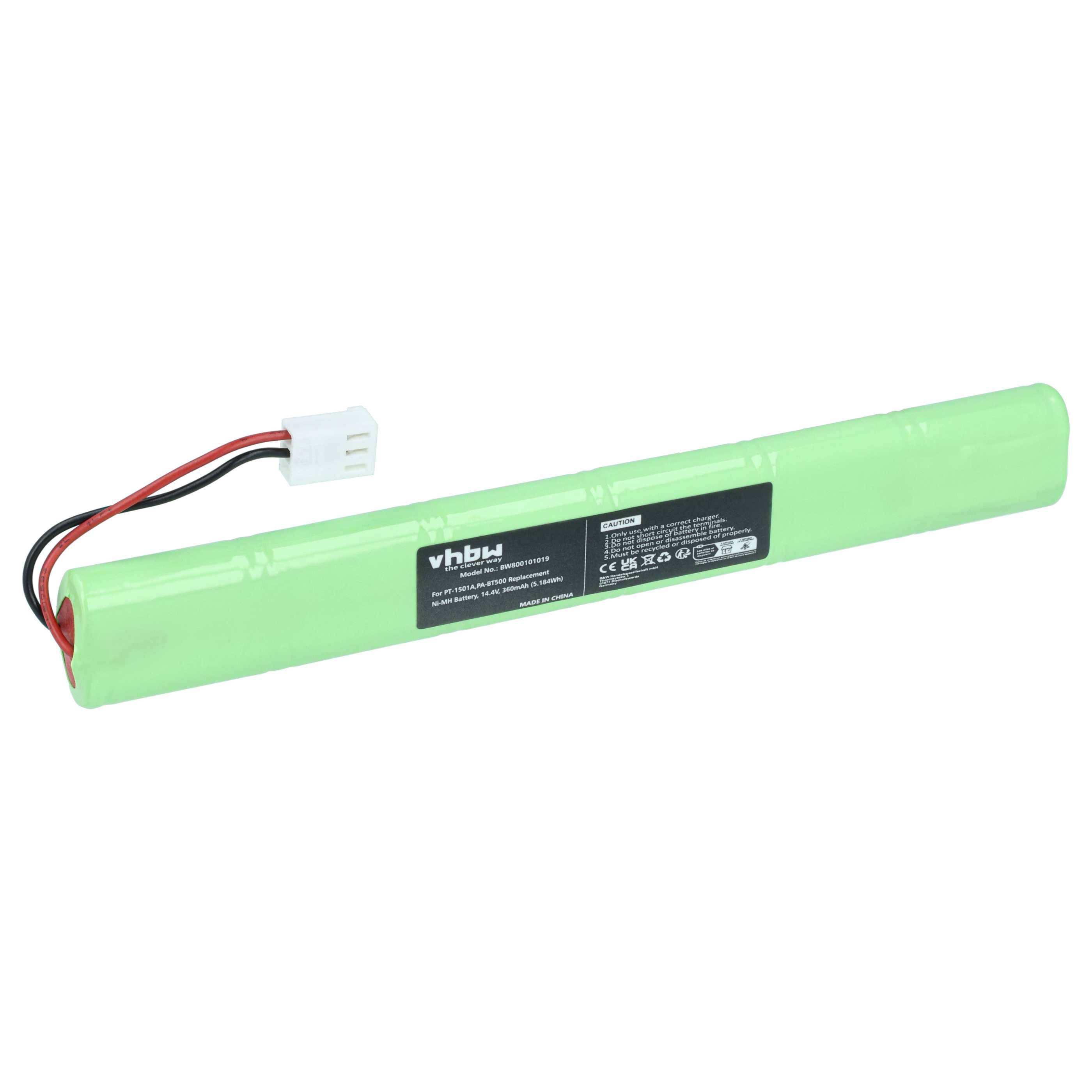vhbw Akku kompatibel mit Brother Pocketjet PJ-520 | PJ-522, PJ-523 Drucker Kopierer Scanner Etiketten-Drucker (360 mAh-0