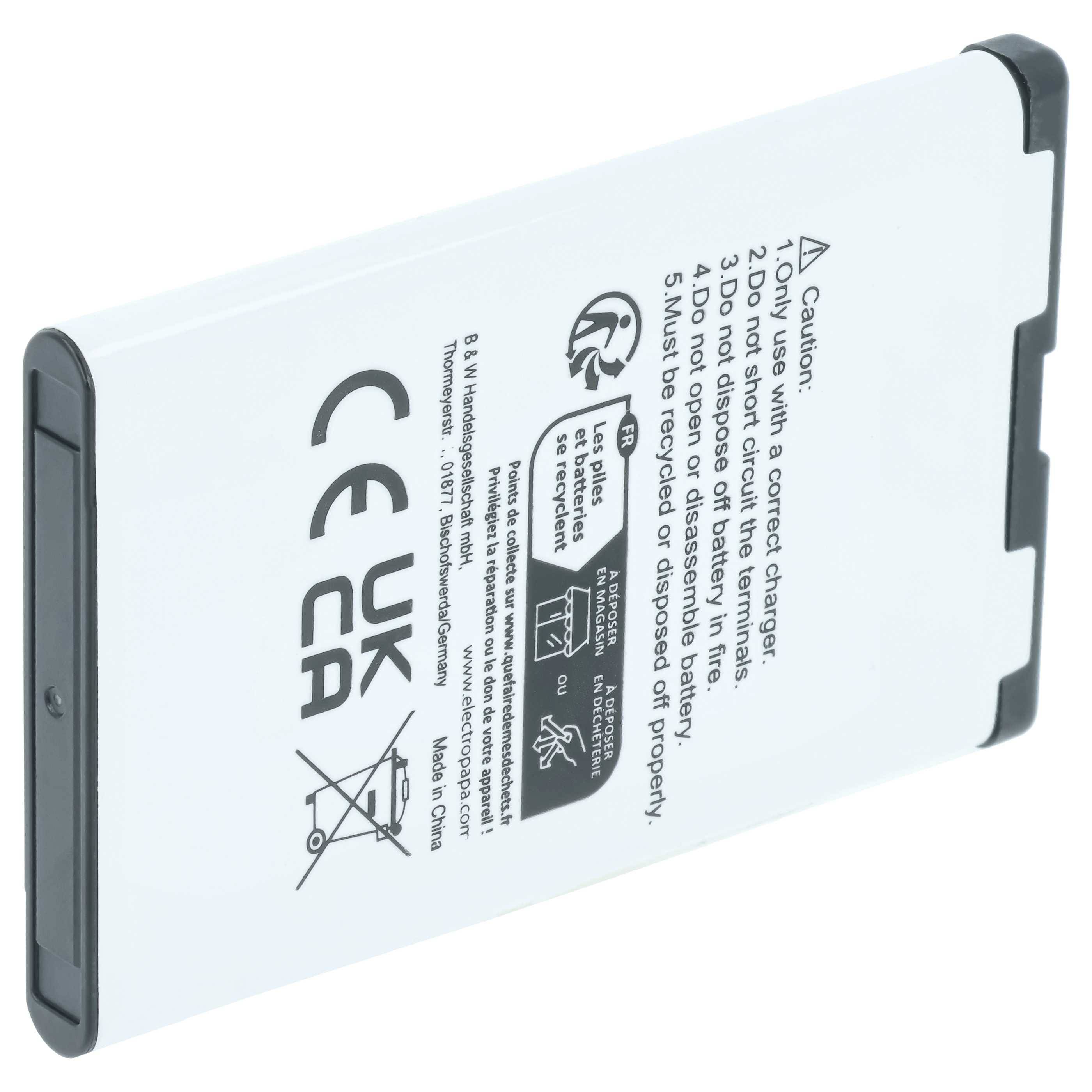 vhbw Akku Ersatz für Doro RCB01 | für Handy Smartphone Telefon (1350 mAh, 3,7 V, Li-Ion)-1