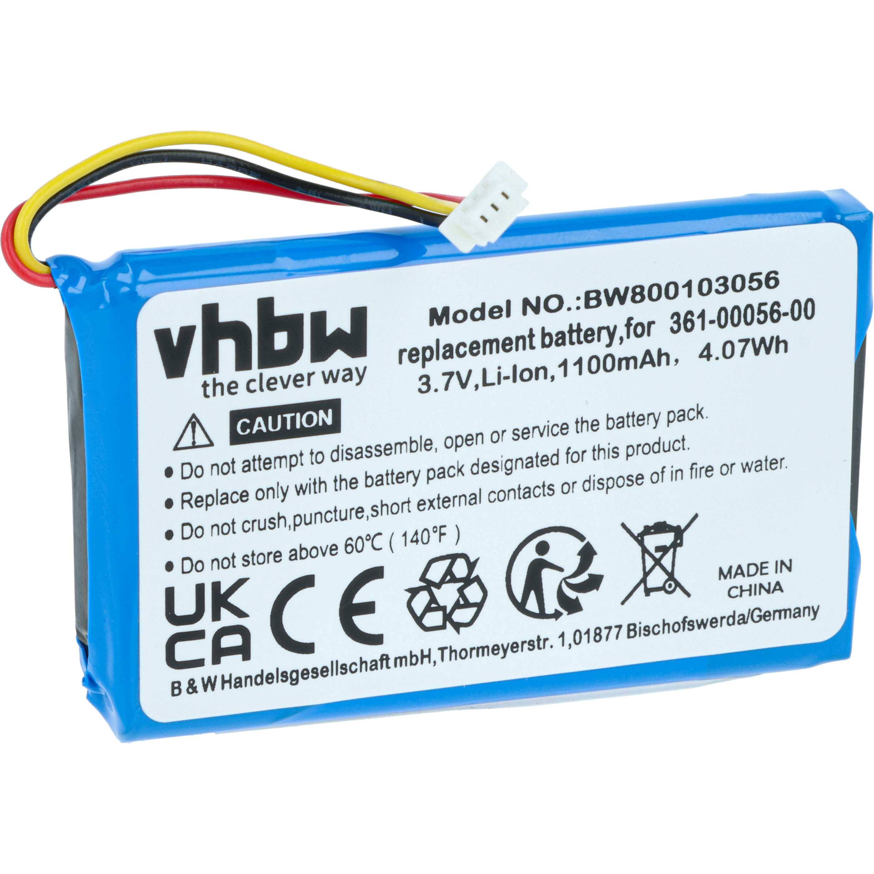 vhbw Akku kompatibel mit Garmin Camper 660 LMT-D | GPS Navigation Navi (1100mAh, 3,7V, Li-Ion)-0