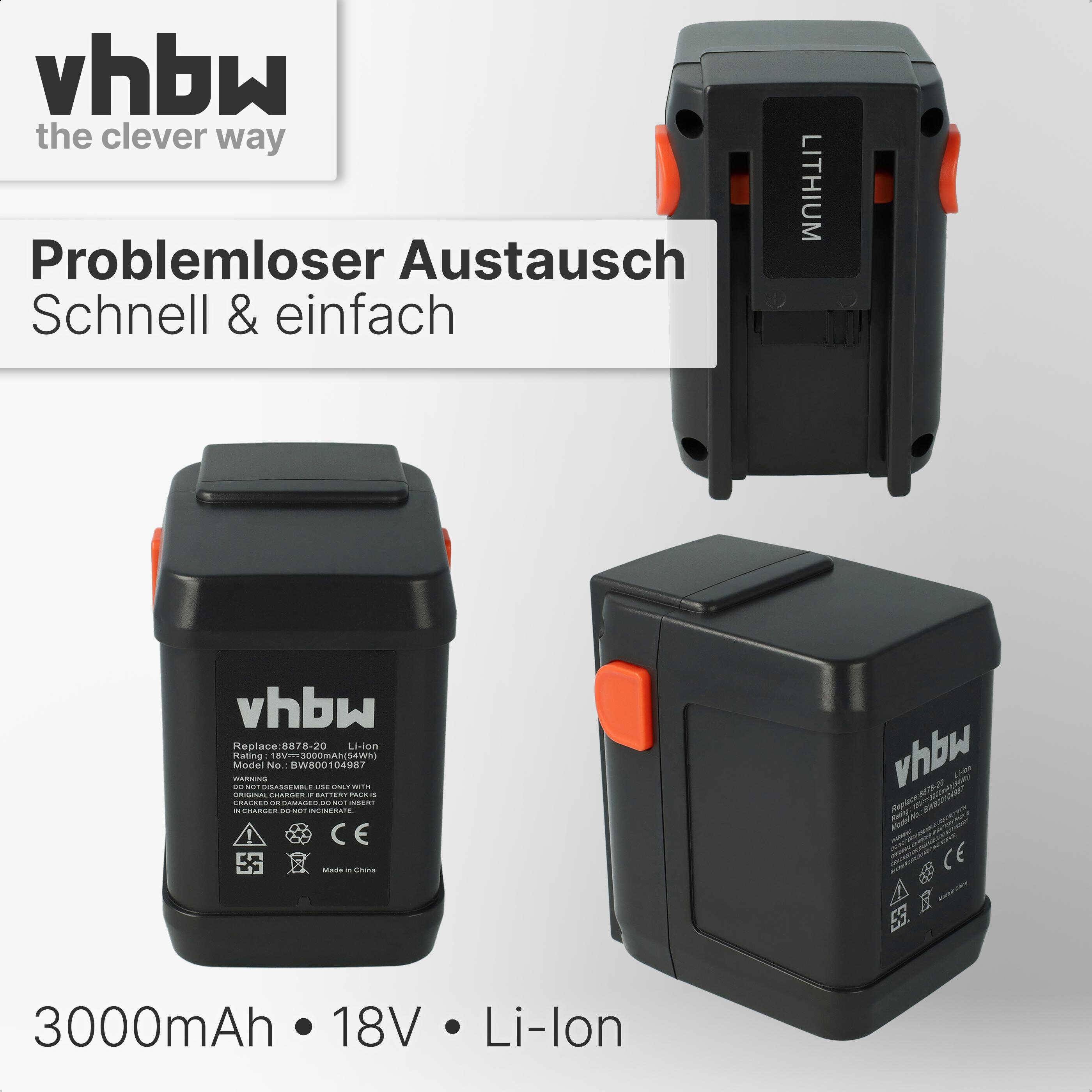 vhbw 2x Akku Ersatz für Gardena 8835 | 8839, 8839-20, 8835-20, 8835-U, 8835-00.701.00 für Grasschere, Strauchschere-4