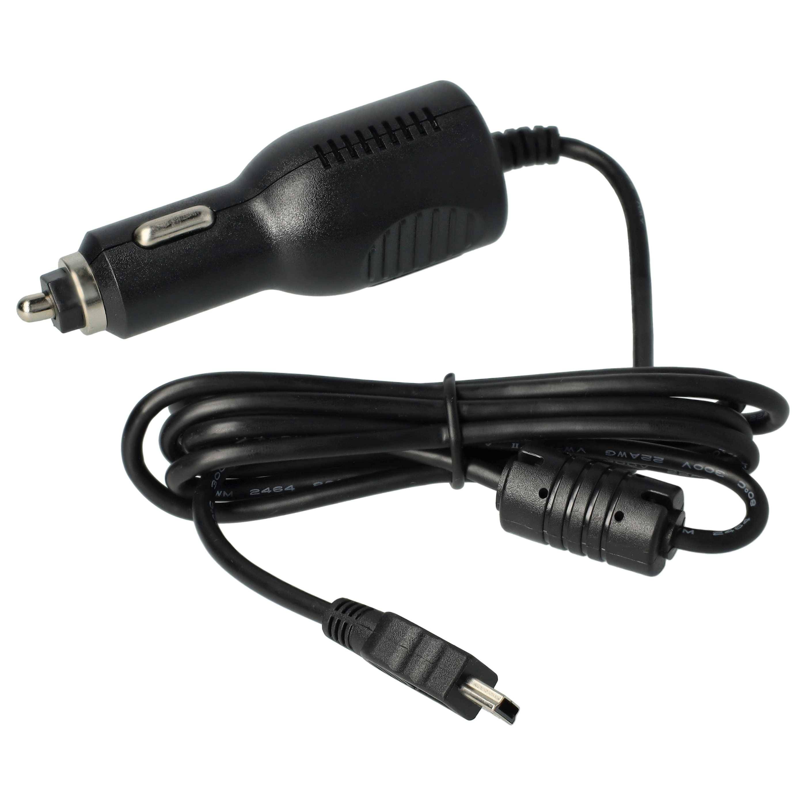 vhbw Autoladekabel kompatibel mit Blaupunkt Travelpilot 40 | 50, 51, 52, 70, 72 - integrierte TMC Antenne Schwarz 90 cm-1