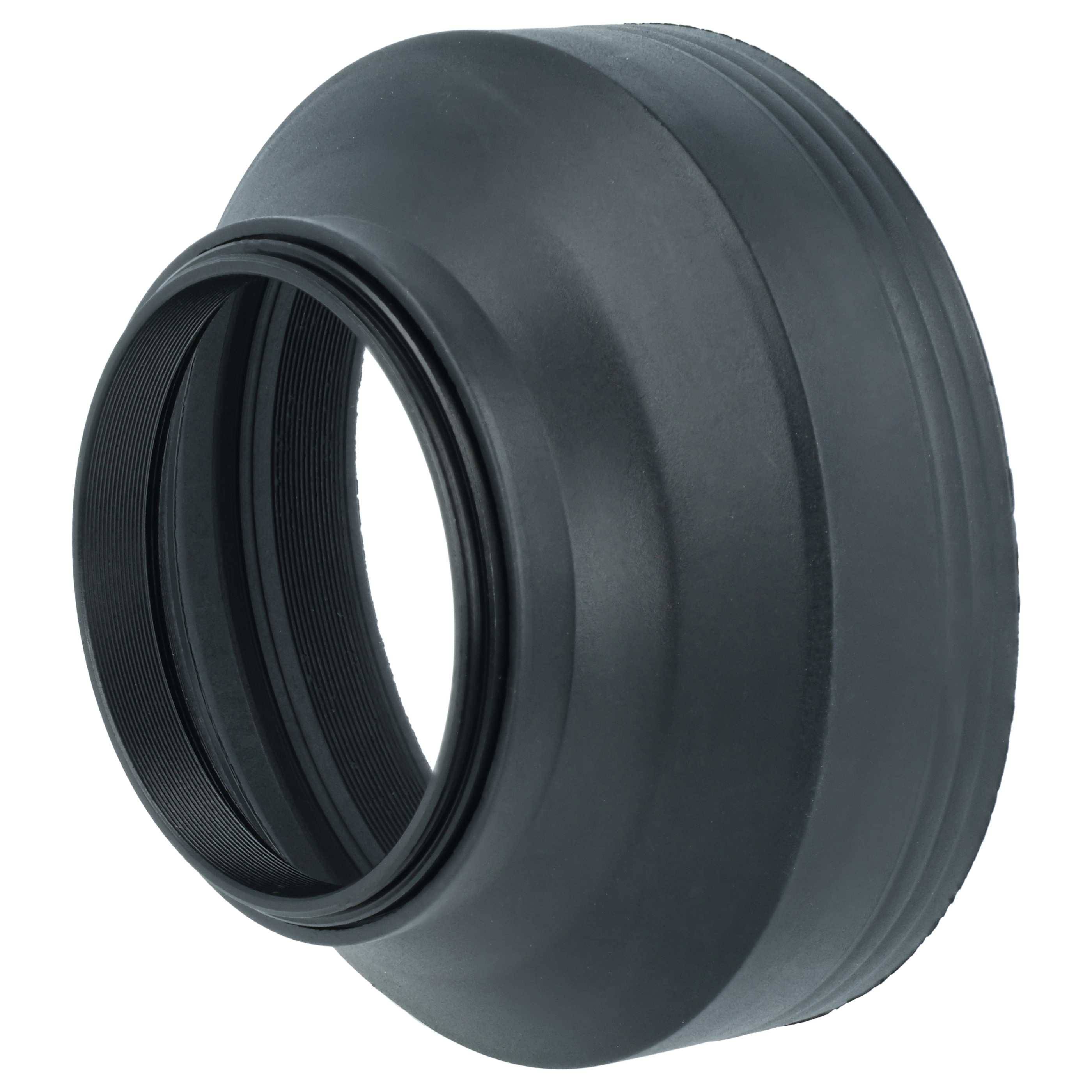 vhbw Gegenlichtblende für 58mm Objektive | Schwarz, Gummi, Rund, 9,3 cm-2