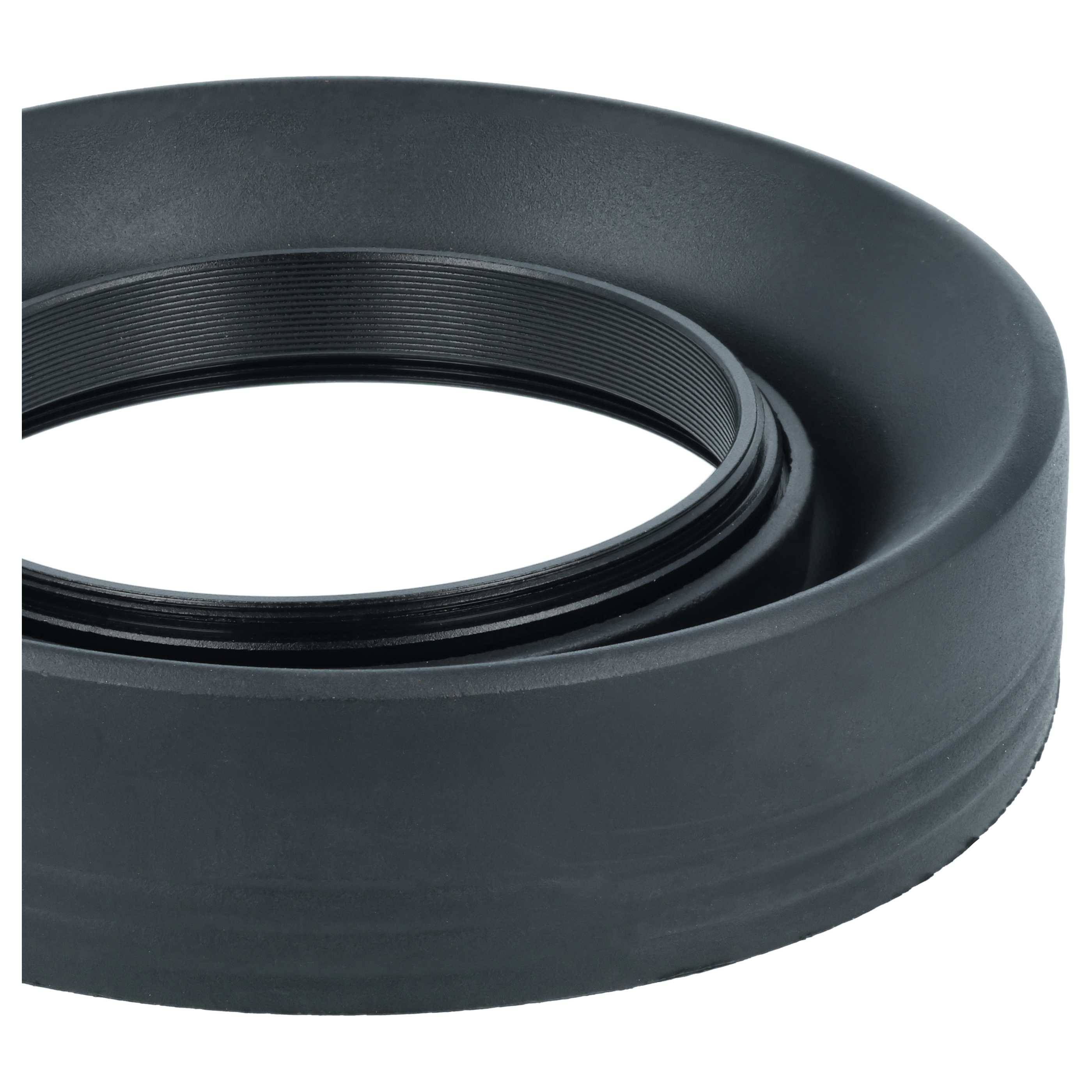 vhbw Gegenlichtblende für 58mm Objektive | Schwarz, Gummi, Rund, 9,3 cm-3
