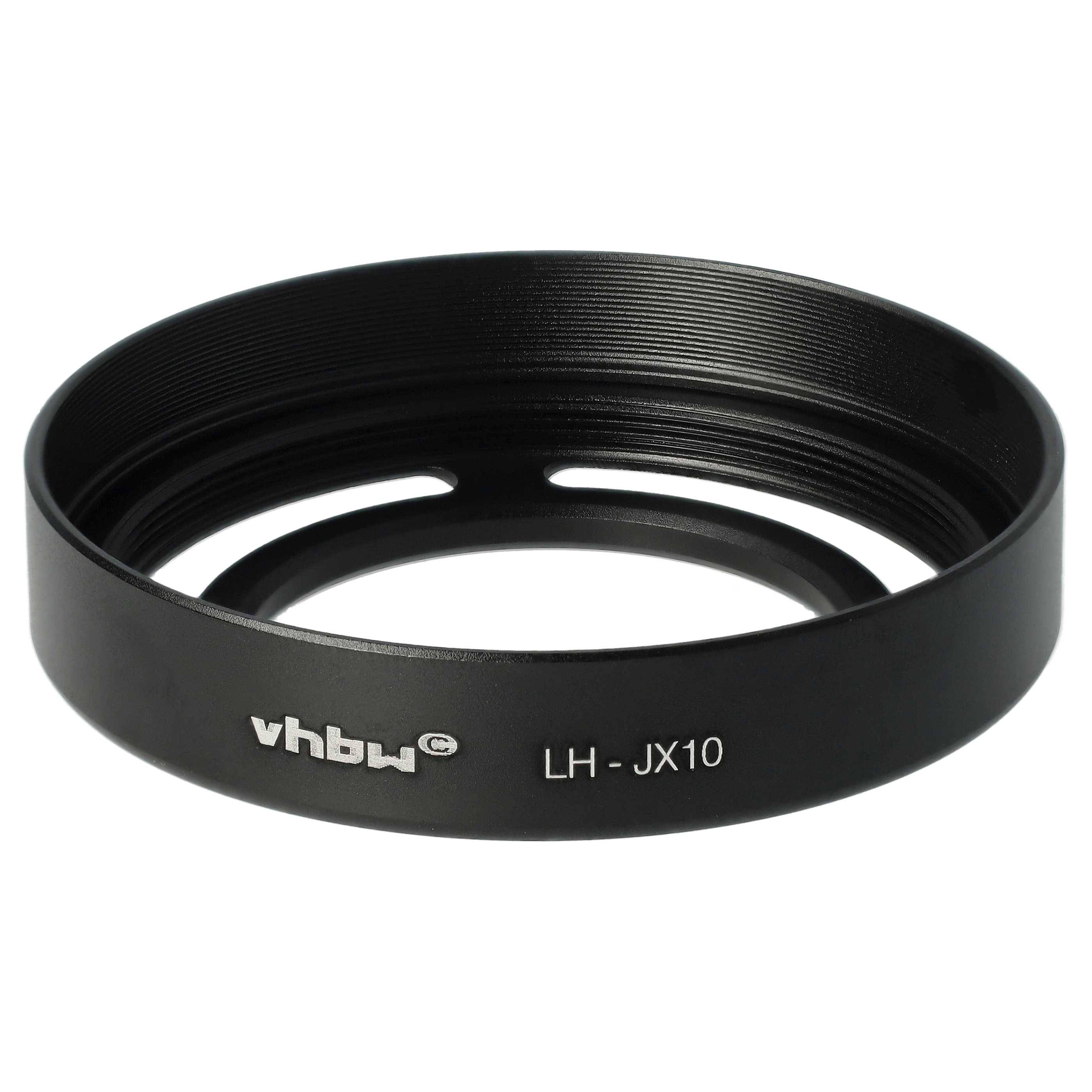 vhbw Gegenlichtblende kompatibel mit Fujifilm FinePix 30 | X20, X10 52mm Objektiv, Schwarz, Metall, Rund, 6,2 cm-0