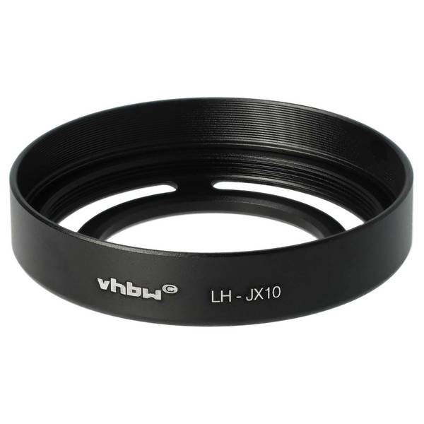 vhbw Gegenlichtblende kompatibel mit Fujifilm FinePix 30 | X20, X10 52mm Objektiv, Schwarz, Metall, Rund, 6,2 cm