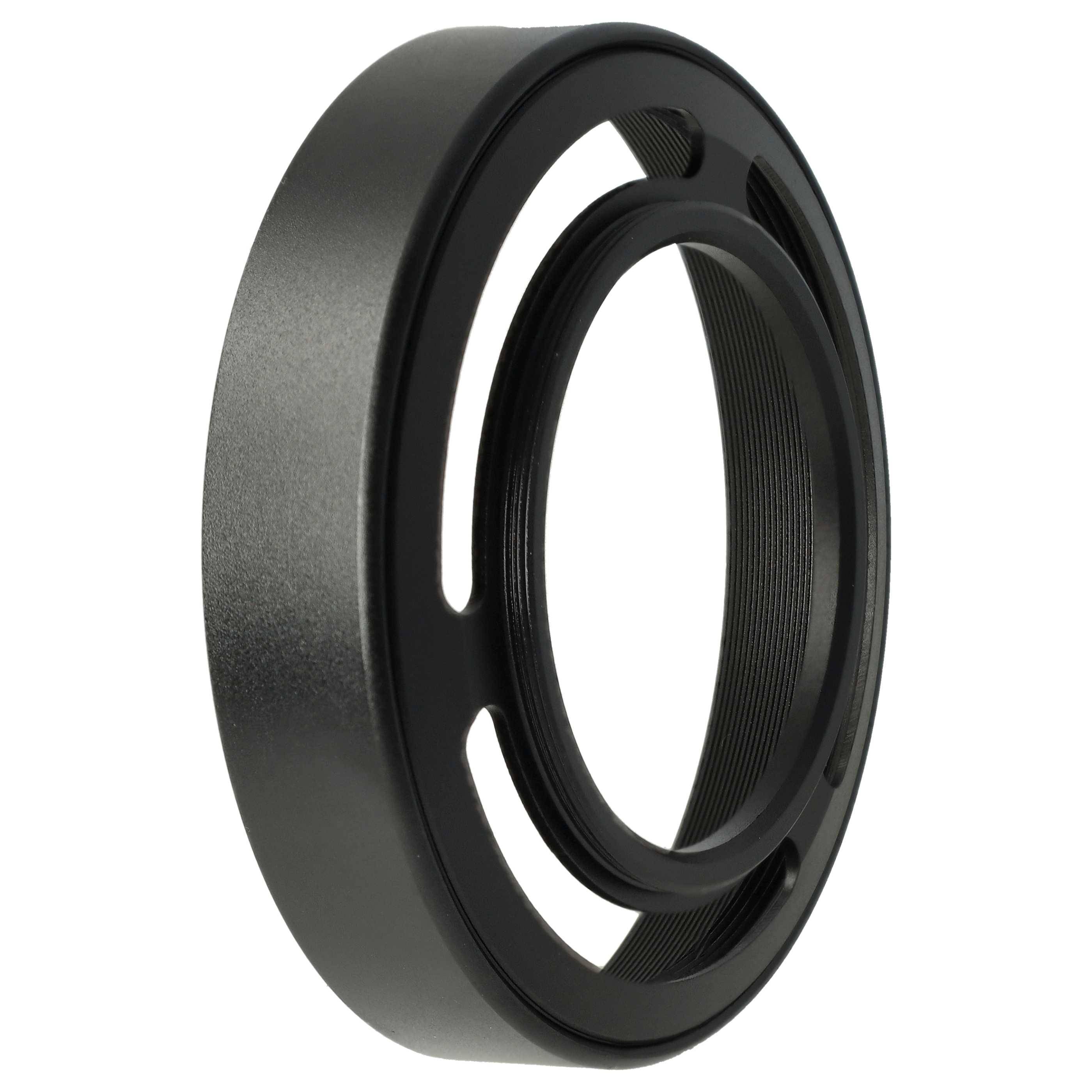 vhbw Gegenlichtblende kompatibel mit Fujifilm FinePix 30 | X20, X10 52mm Objektiv, Schwarz, Metall, Rund, 6,2 cm-1