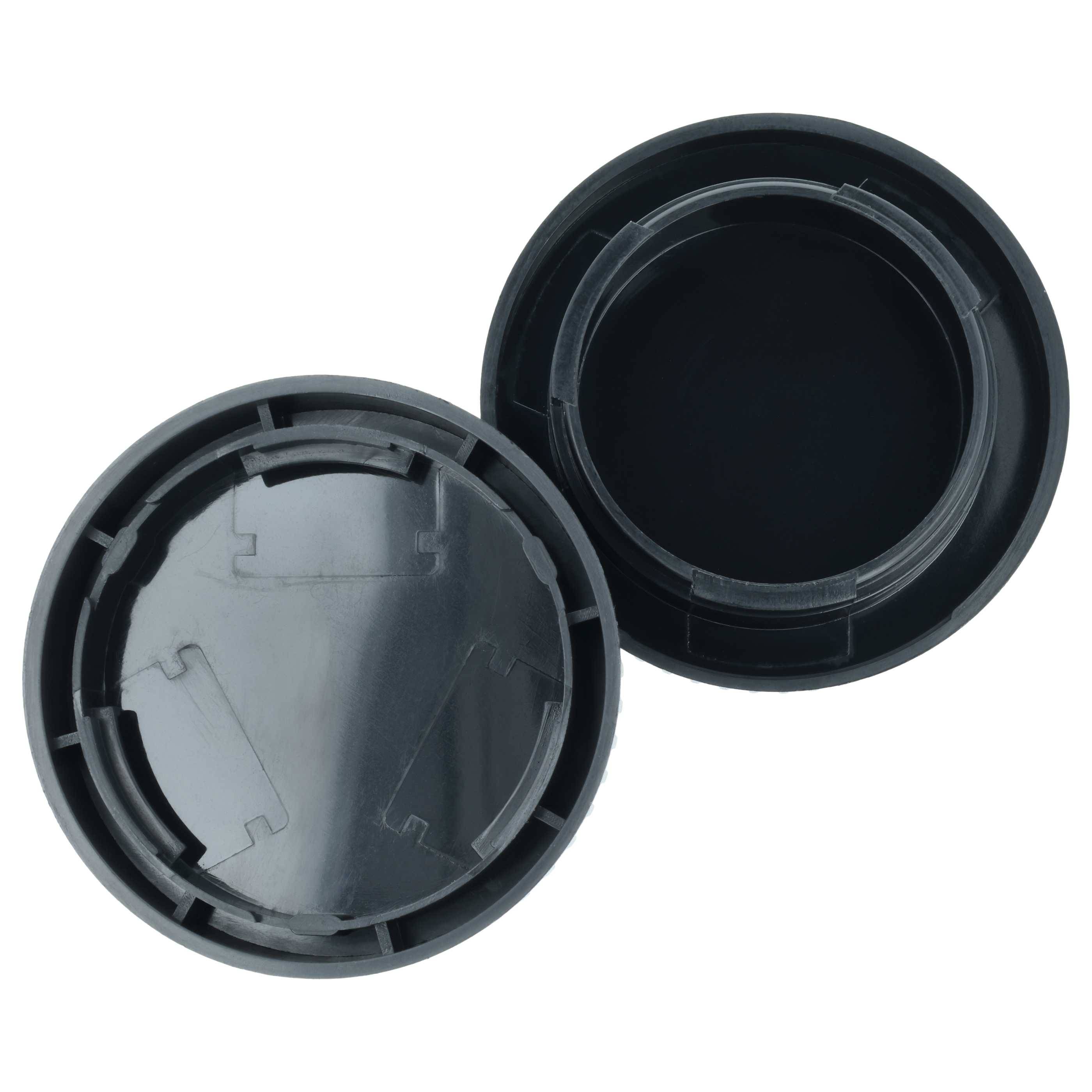 vhbw Objektivdeckel-Set kompatibel mit Samsung NX500 Kamera | Rück- und Gehäusedeckel Schwarz-1