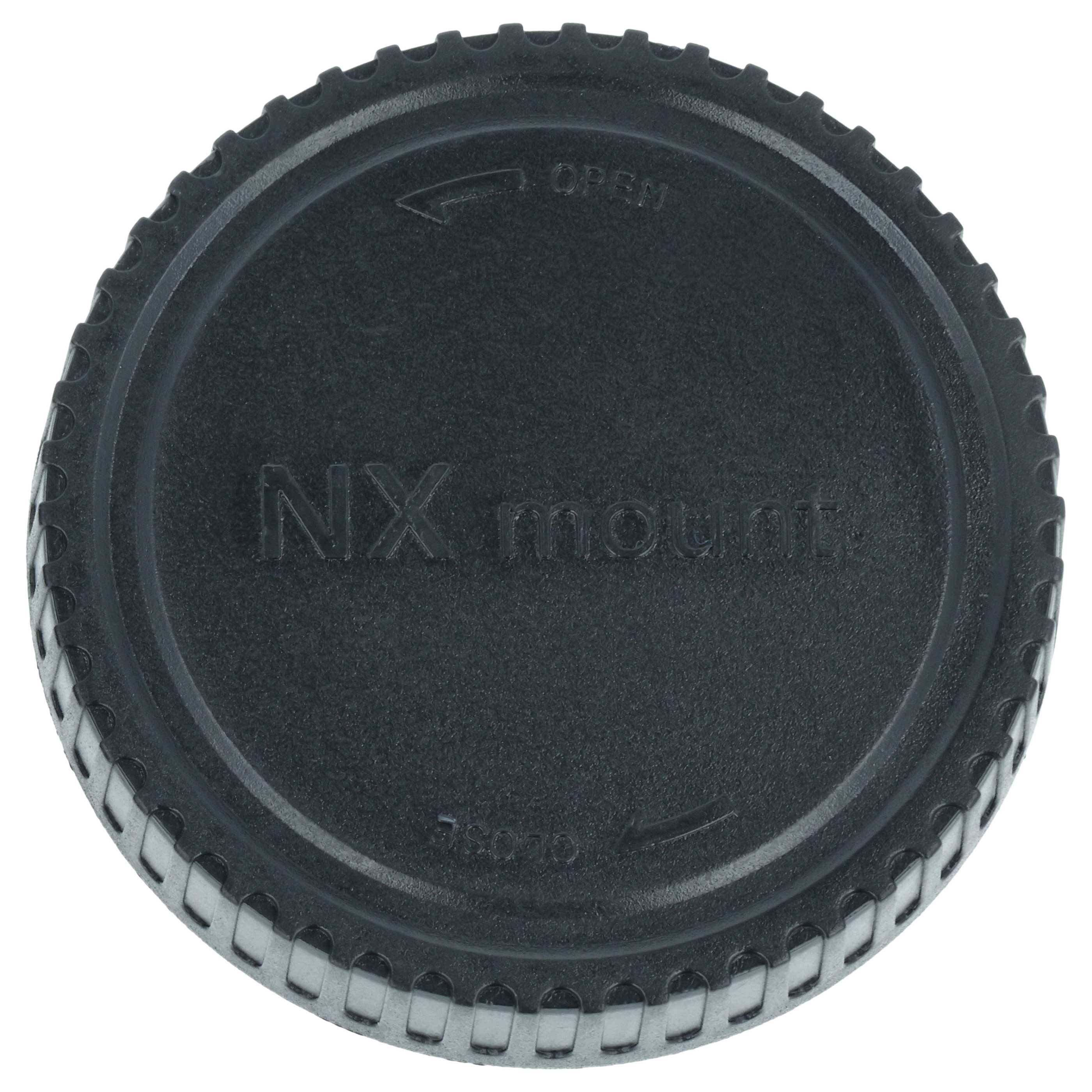 vhbw Objektivdeckel-Set kompatibel mit Samsung NX500 Kamera | Rück- und Gehäusedeckel Schwarz-3