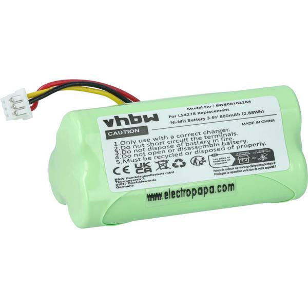 vhbw Akku kompatibel mit Symbol LS4278 | Barcodescanner POS Ersatz für BTRY-LS42RAA0E-01, BTRY-LS42RAAOE-01, 82-67705-01