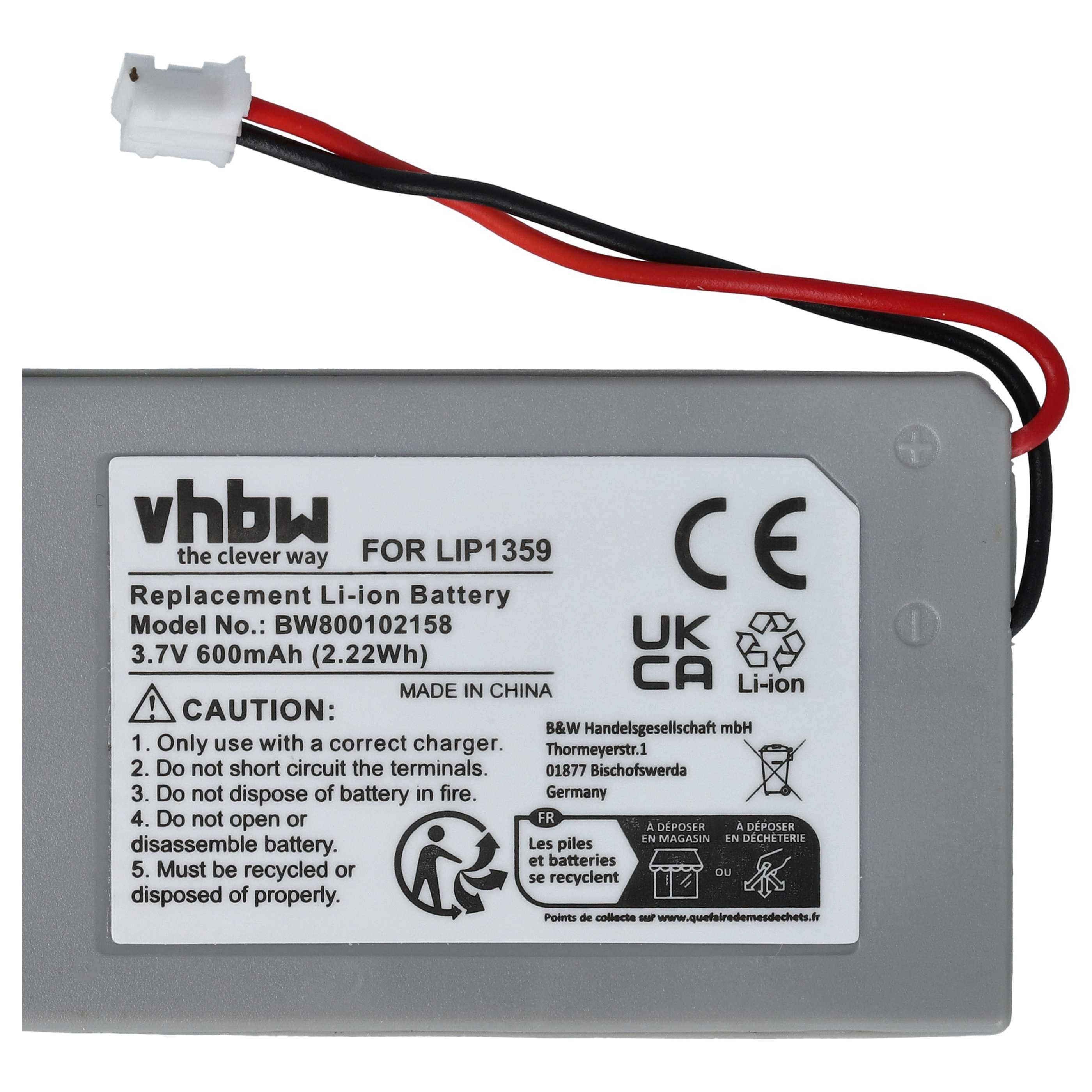 vhbw Akku kompatibel mit Sony Playstation3 PS3 DualShock 3 WiFi Controller | Gamepad Controller (600 mAh, 3,7 V, Li-Ion)-4
