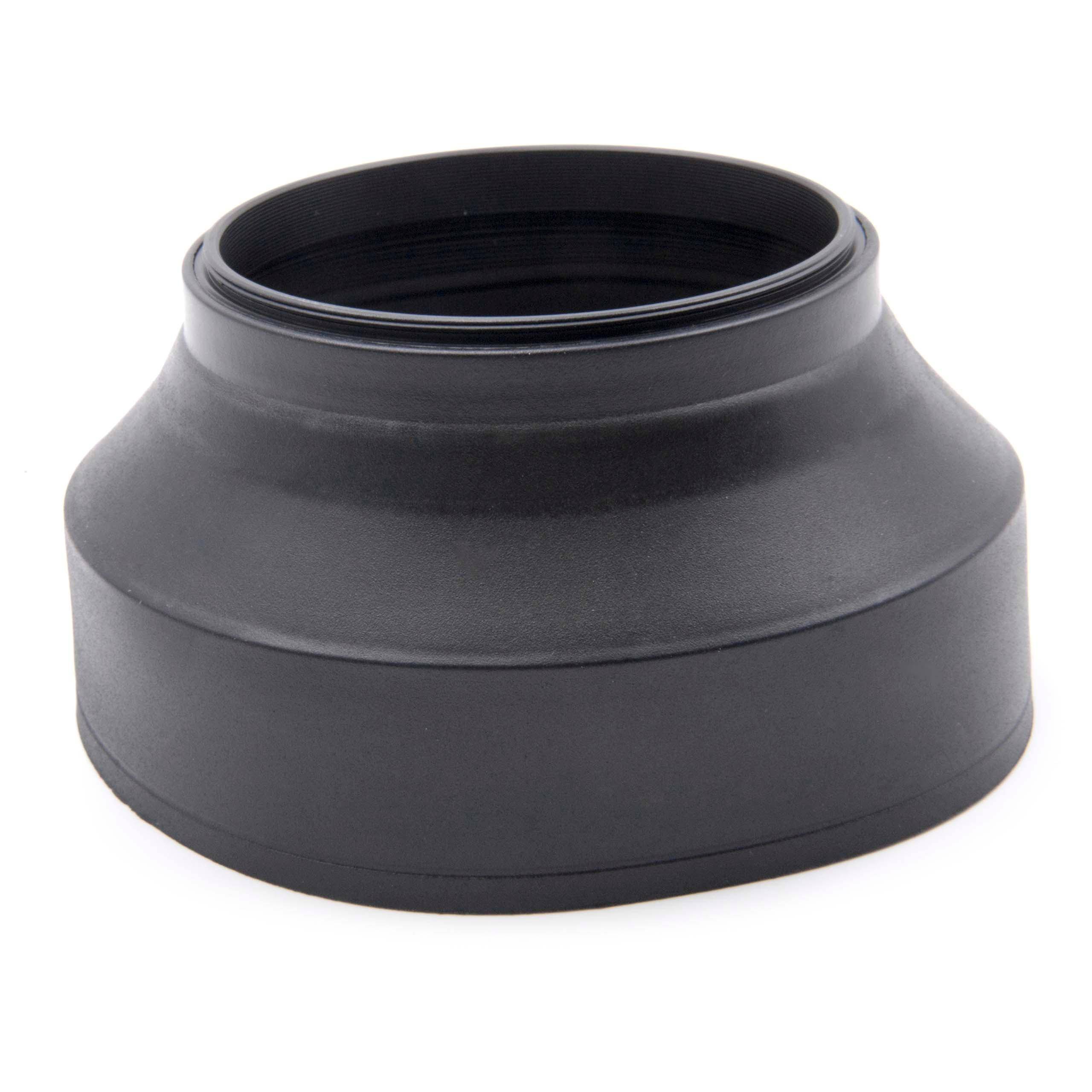 vhbw Gegenlichtblende für 67mm Objektiv Schwarz | Gummi, Rund-0