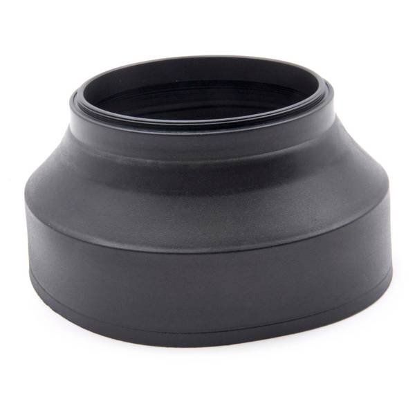 vhbw Gegenlichtblende für 67mm Objektiv Schwarz | Gummi, Rund