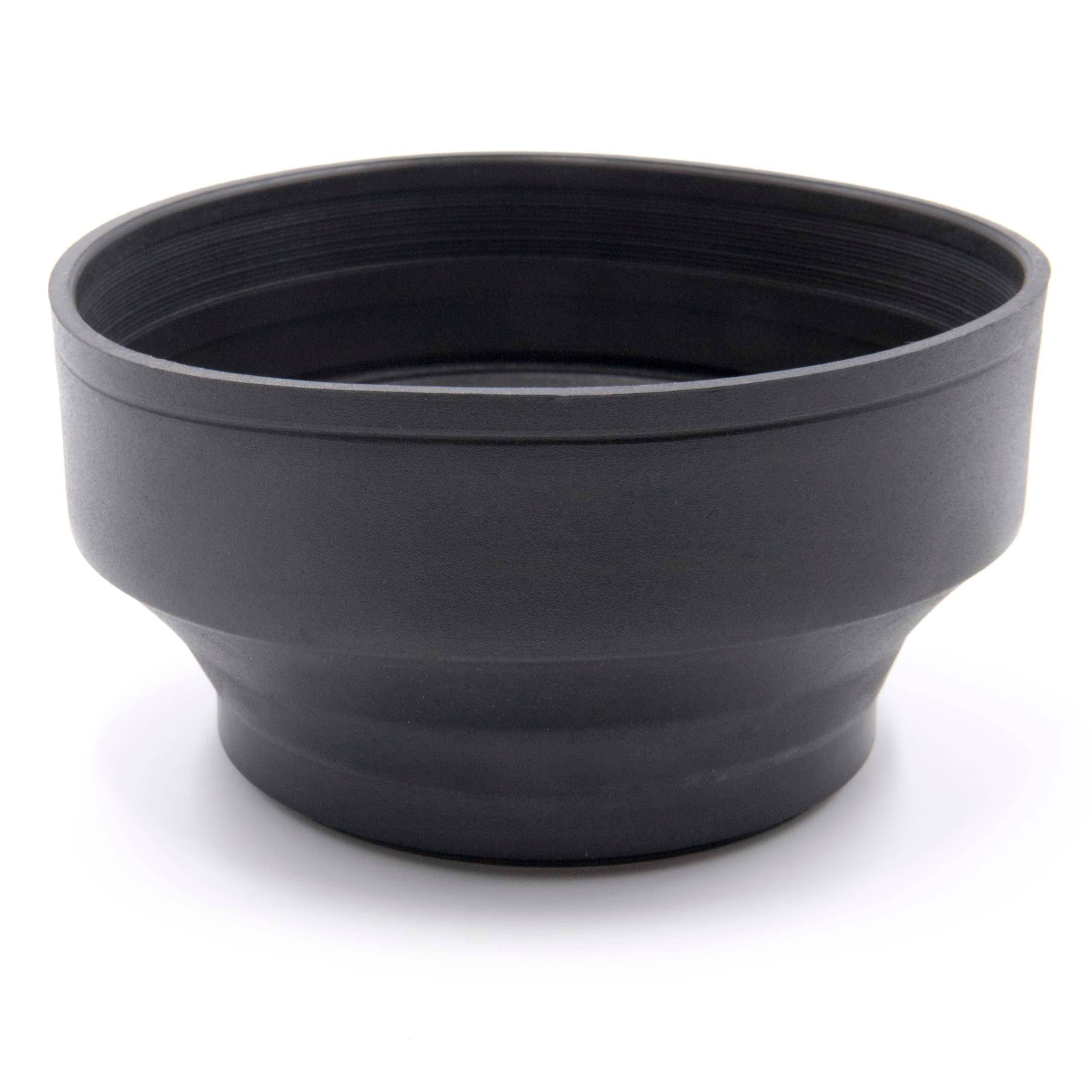 vhbw Gegenlichtblende für 67mm Objektiv Schwarz | Gummi, Rund-1