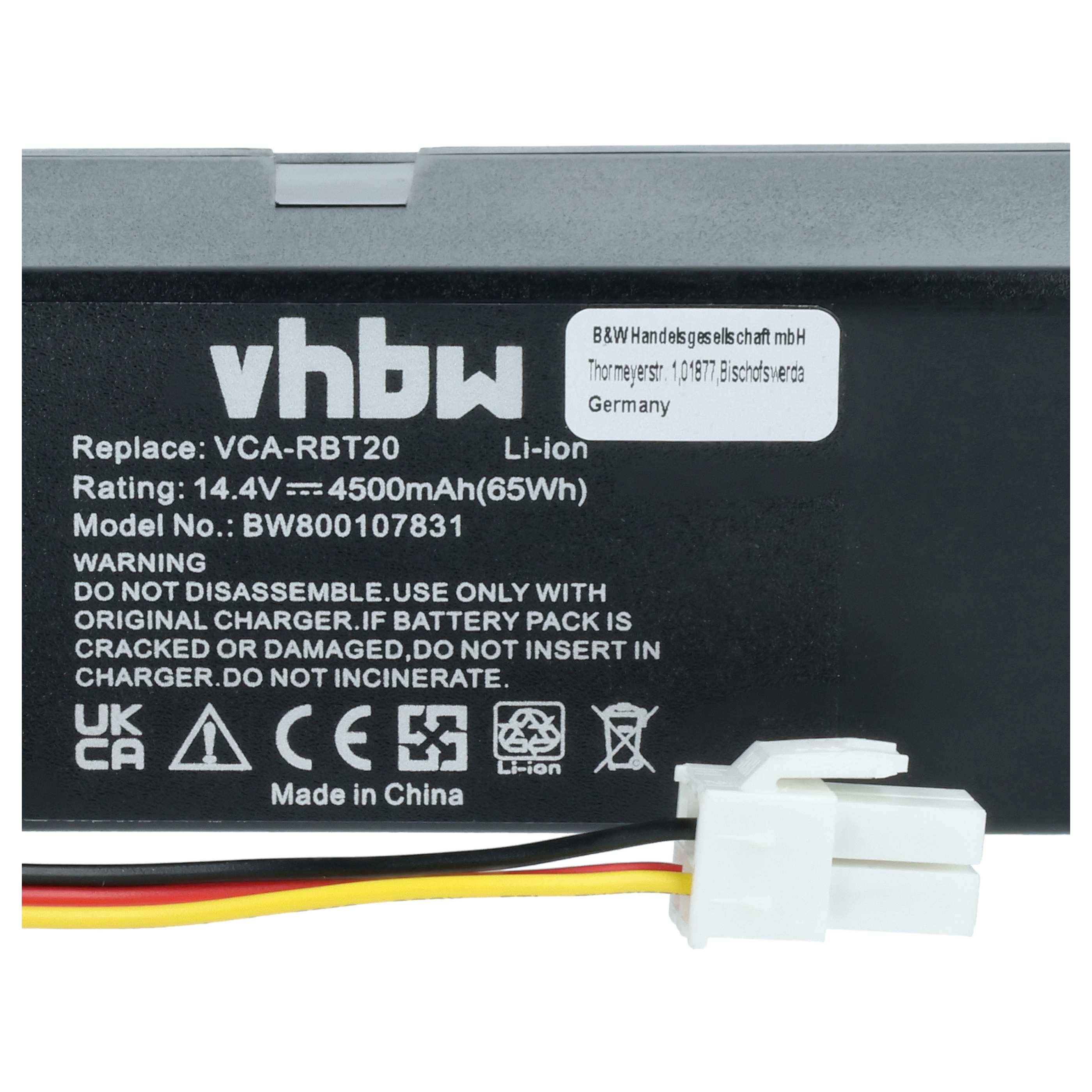 vhbw Akku kompatibel mit Samsung Navibot SR8824 | SR8825, SR8730, SR8750 Light, SR8828, SR8830, SR8840 Staubsauger (4500-3