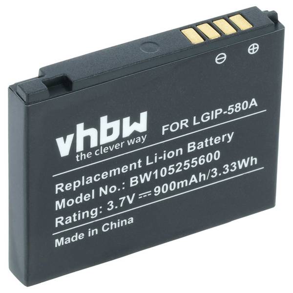 vhbw Akku kompatibel mit LG KC910i Renoir | HB620T DVB-T, KC910, KE998, KB770, KE838, KE990 Handy Smartphone Telefon