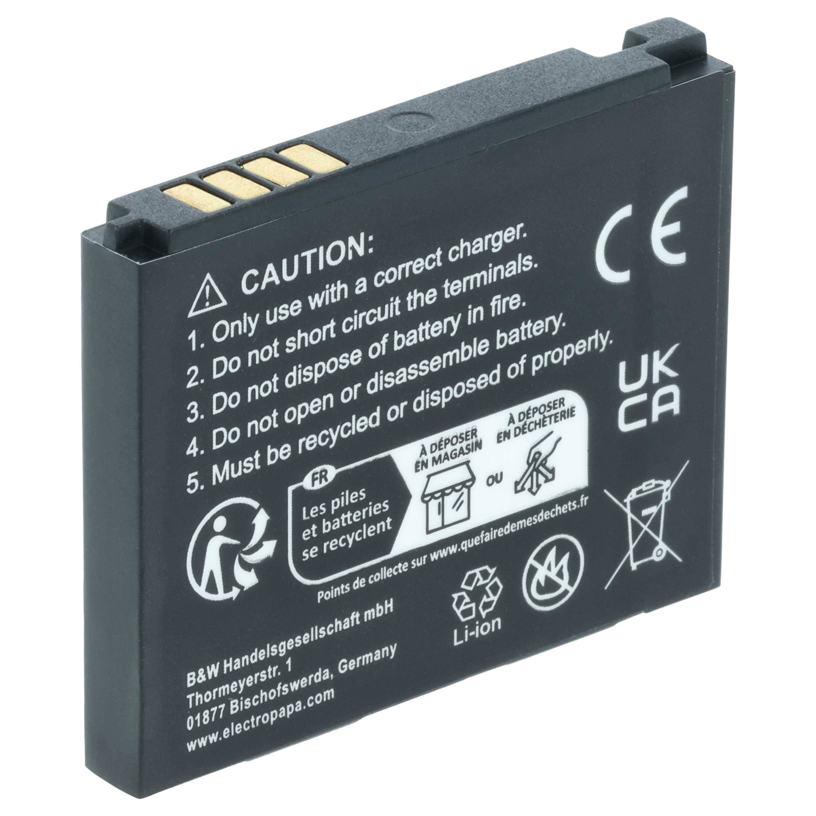 vhbw Akku kompatibel mit LG KC910i Renoir | HB620T DVB-T, KC910, KE998, KB770, KE838, KE990 Handy Smartphone Telefon-1