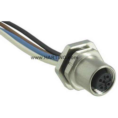 HARTING 21033112400 Sensor-/Aktor-Einbausteckverbinder M12 Buchse, Einbau Polzahl Sensoren: 4 1 St.