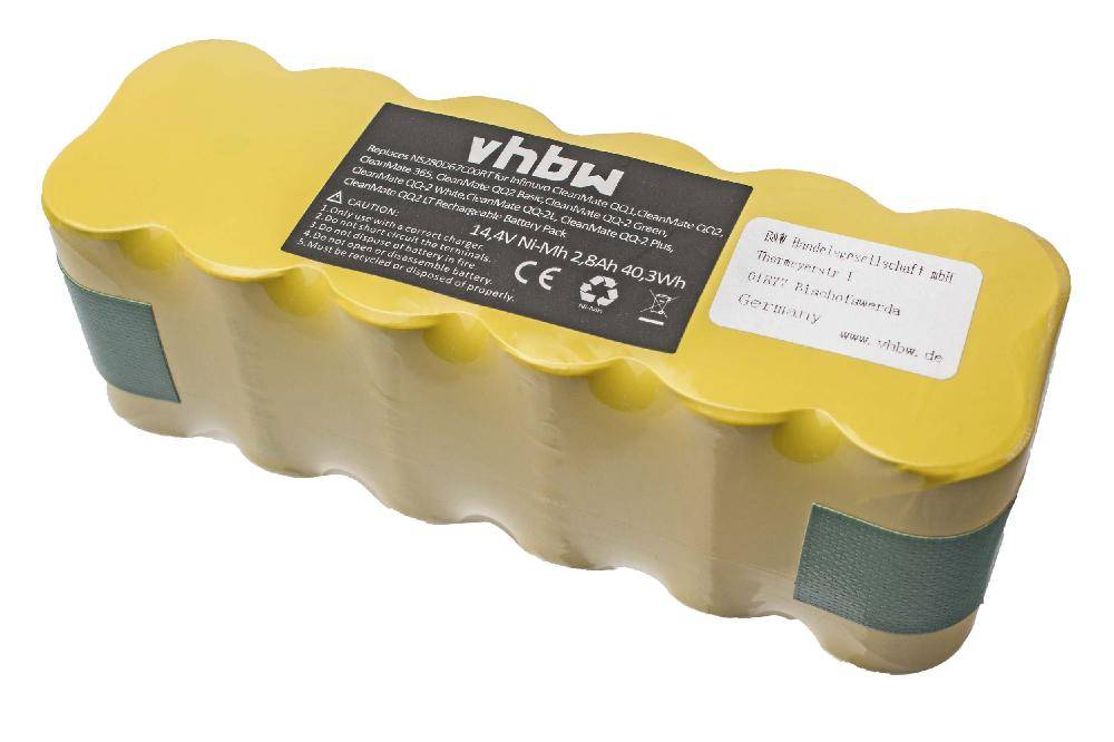 vhbw Akku kompatibel mit Agait E-Clean EC01 | Staubsauger (2800 mAh, 14,4 V, NiMH)
