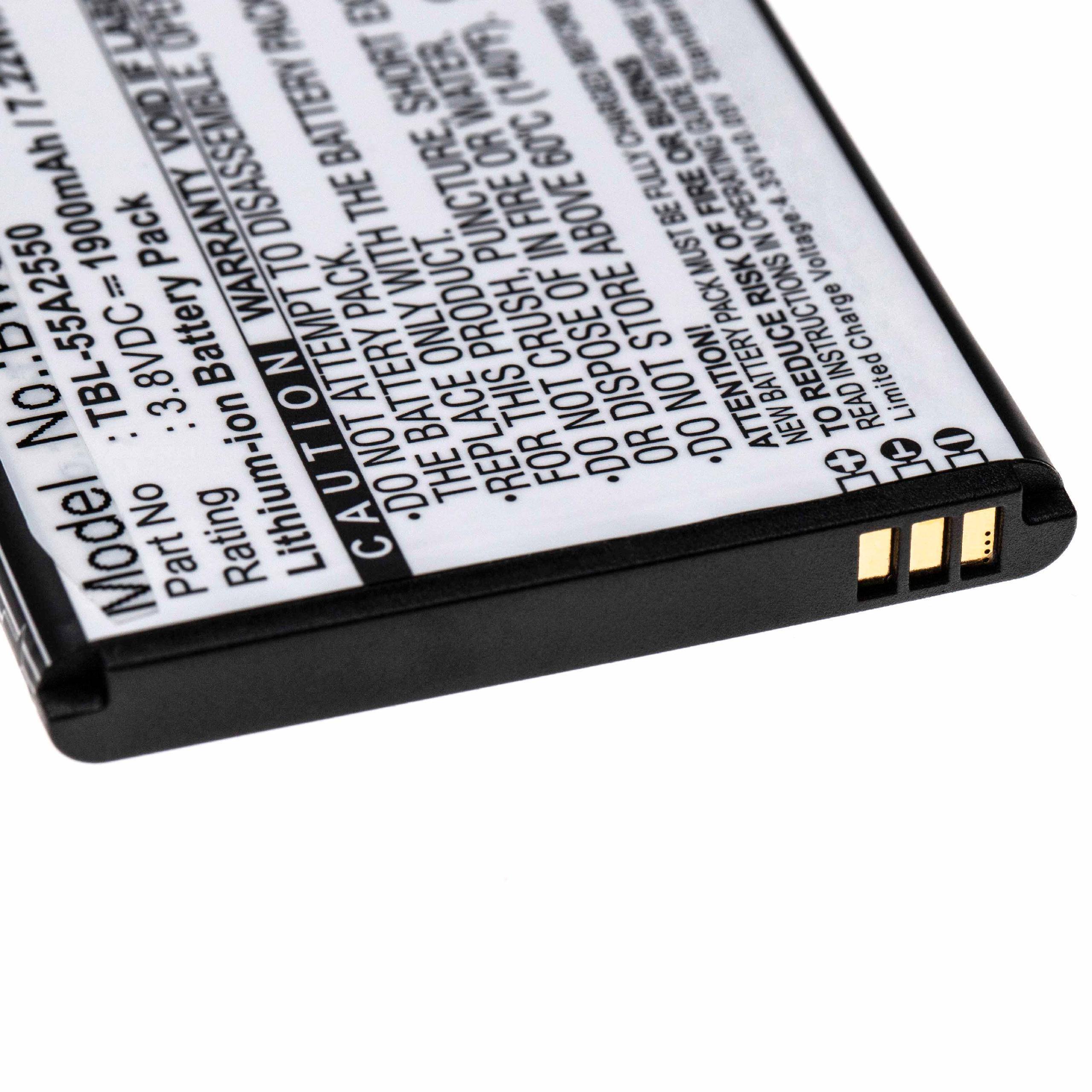 vhbw Akku Ersatz für TP-Link TBL-55A2550 | für Router Modem Hotspots (1900 mAh, 3,8 V, Li-Ion)-1