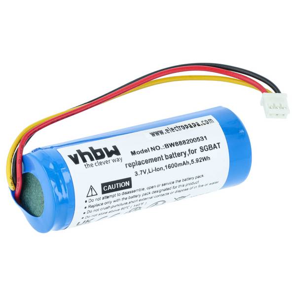 vhbw 1x Akku kompatibel mit Intermec SG20BHPHC | SG20BHP, SG20B2DHC, SG20B 2DHC Barcodescanner POS (1600 mAh, 3,7 V