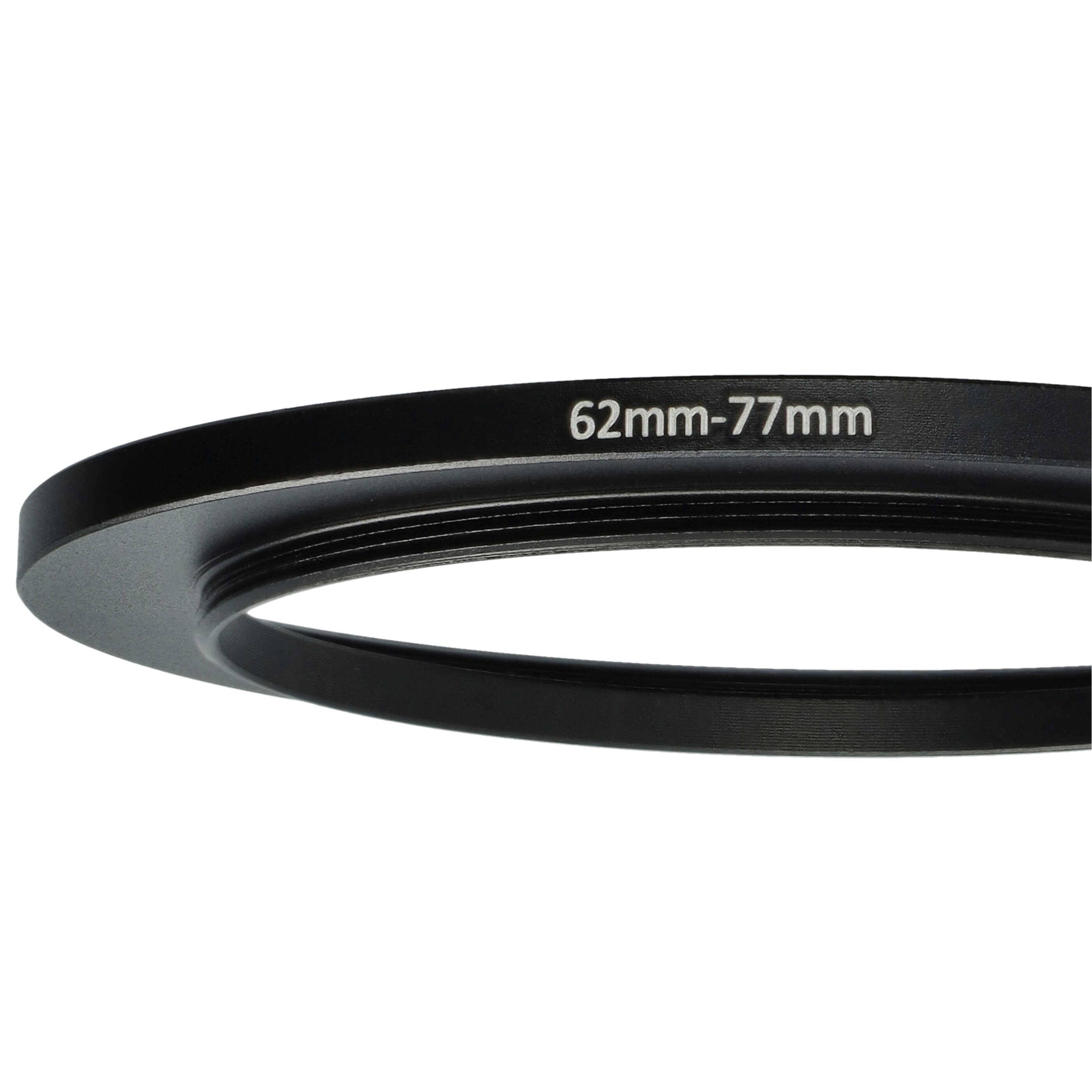 vhbw Step-Up-Ring Adapter von 62 mm auf 77 mm für Kamera Objektiv | Filteradapter, Metall, Schwarz-4