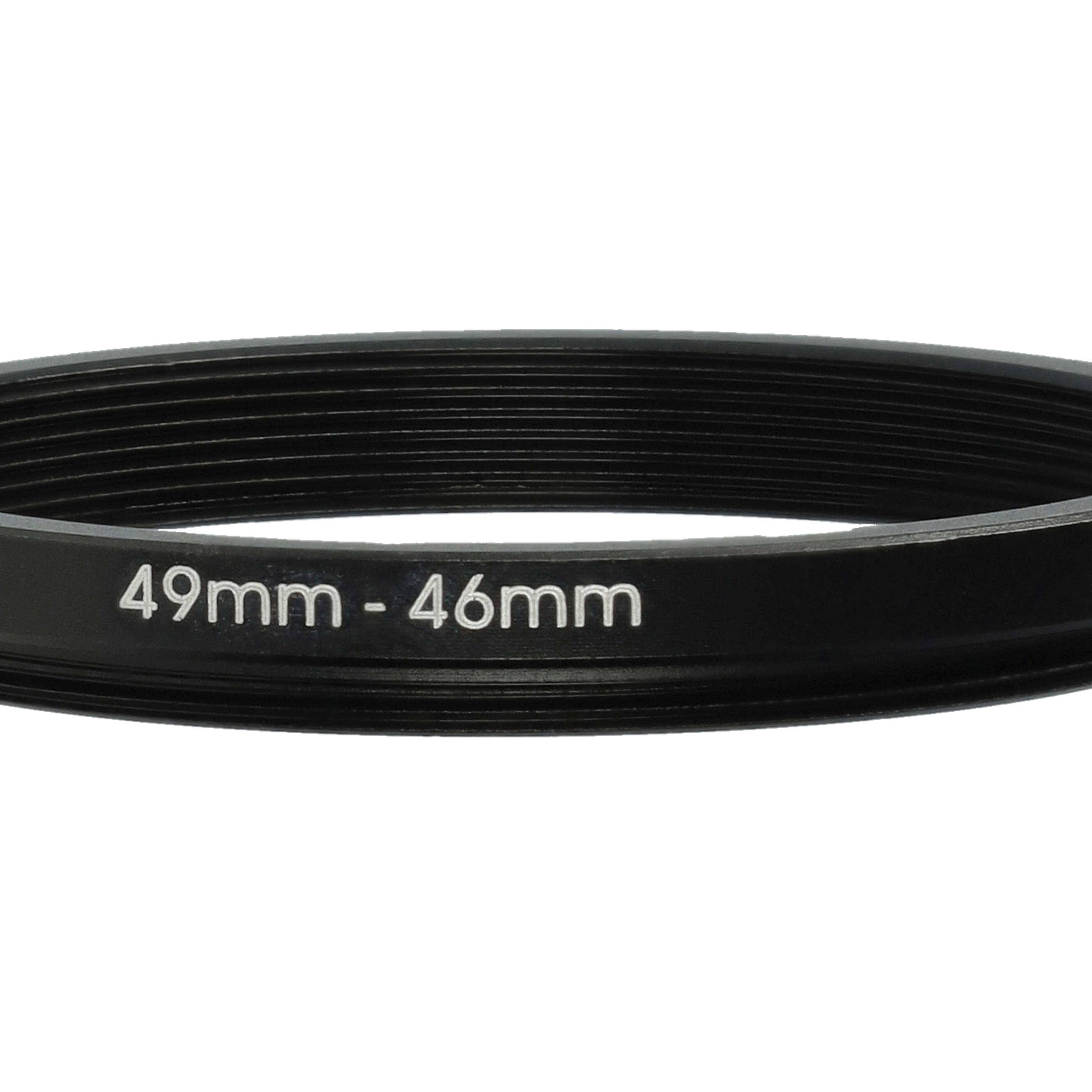 vhbw Step-Down-Ring Adapter 49 mm auf 46 mm für Kamera Objektiv | Filteradapter Metall-4