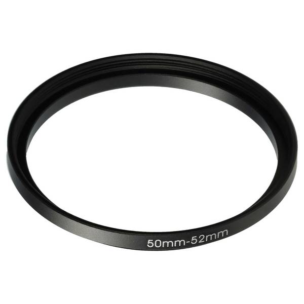 vhbw Step-Up-Ring Adapter 50mm - 52mm für Kamera Objektiv | Filteradapter, Metall Schwarz