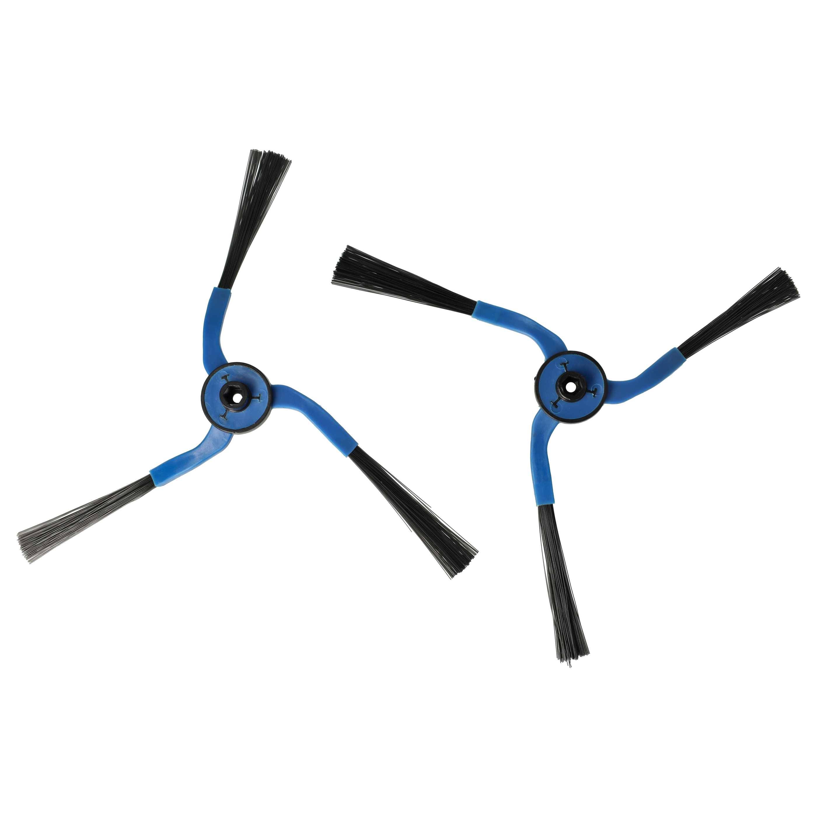 vhbw 8x Seitenbürste kompatibel mit Samsung Navibot VCR8830 | VCR8844, VCR8843 Saugroboter - Reinigungsbürsten Set-1