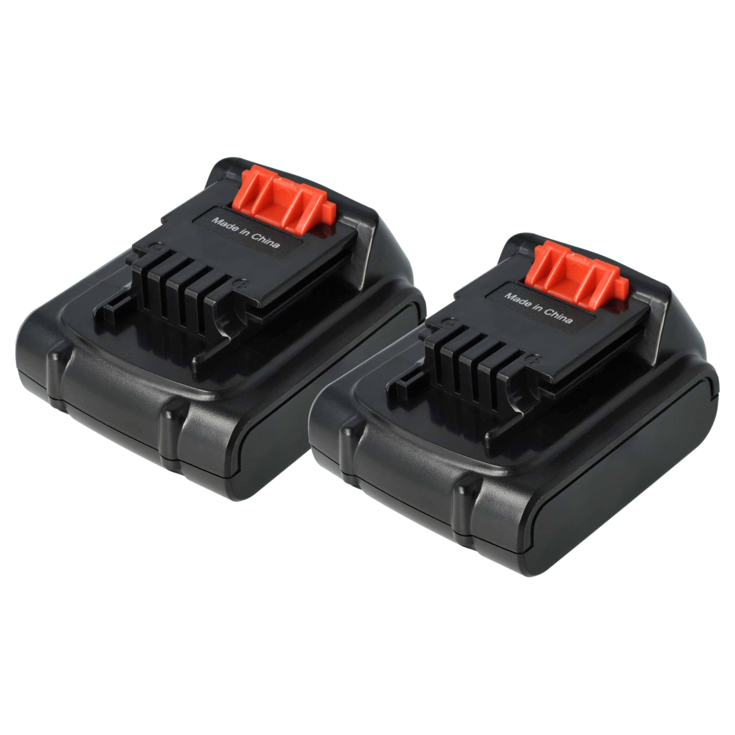 vhbw 2x Akku Ersatz für Black & Decker BL1314 | LB16, BL1514, BL1114 für Werkzeug (2000 mAh, Li-Ion, 14,4 V)-0