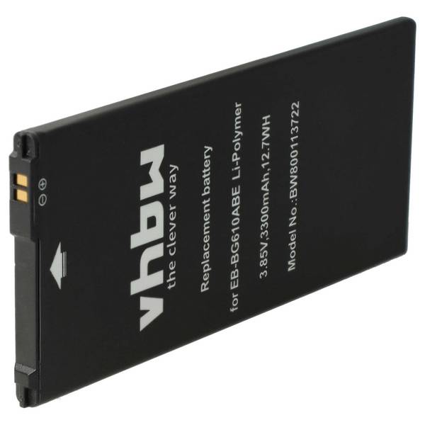 vhbw Akku Ersatz für Samsung GH82-17872A | EB-BG610ABA, EB-BG610ABE für Handy Smartphone Telefon (3300 mAh, 3,85 V