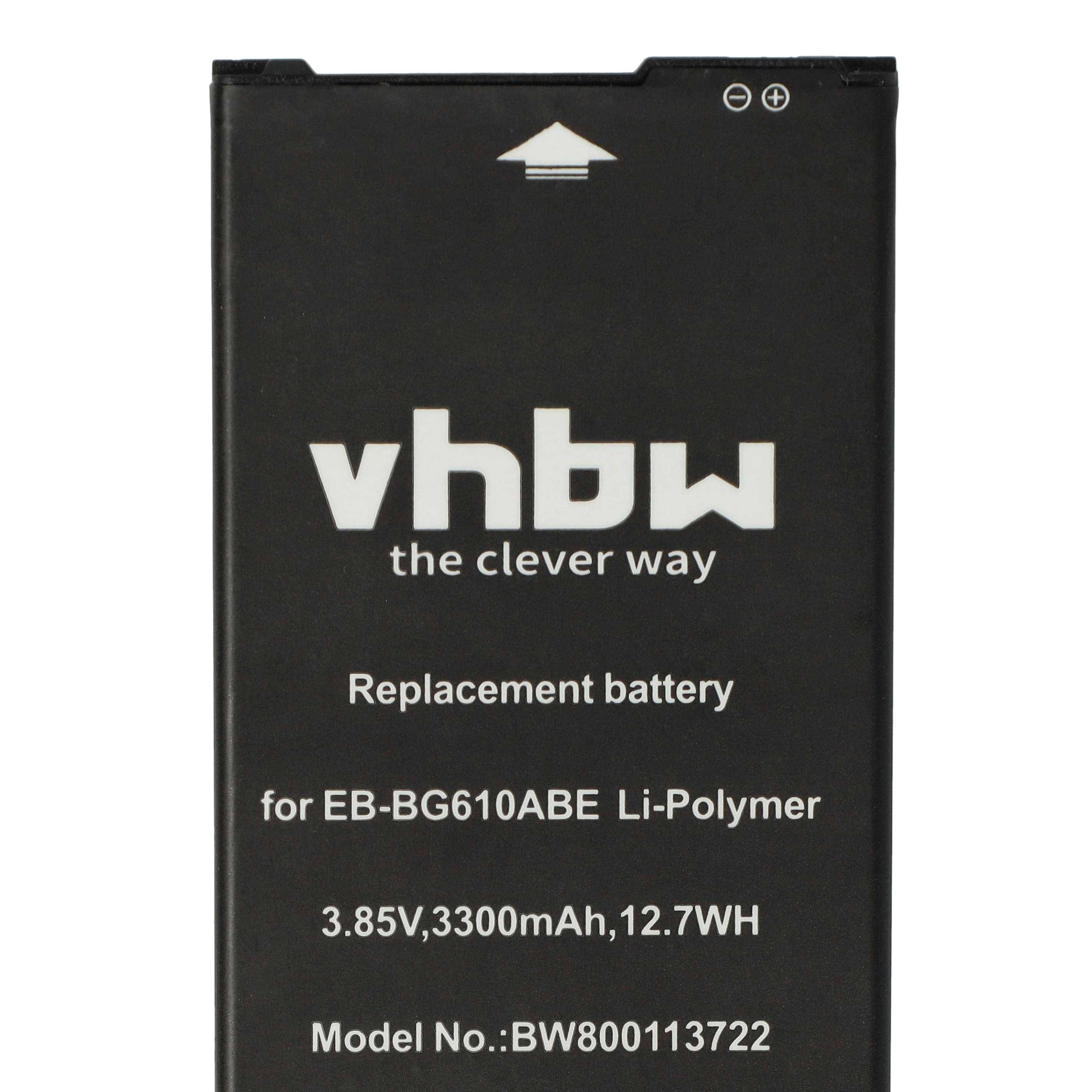 vhbw Akku Ersatz für Samsung GH82-17872A | EB-BG610ABA, EB-BG610ABE für Handy Smartphone Telefon (3300 mAh, 3,85 V-4