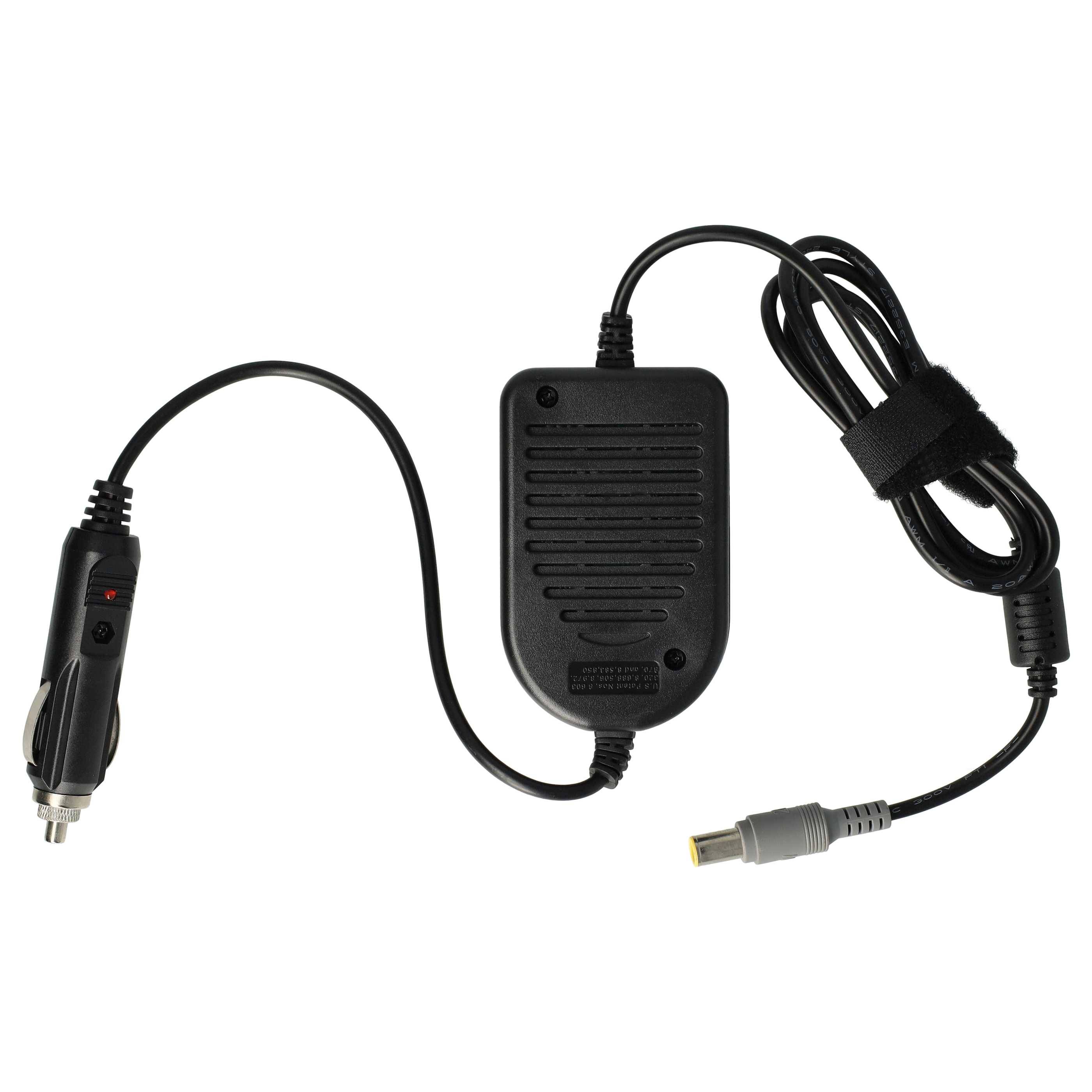 vhbw KFZ-Ladekabel kompatibel mit Lenovo X230 | 3000, N200, V100, C100, N100, 3000 C200, 000 Notebook - 12V Ladegerät-2