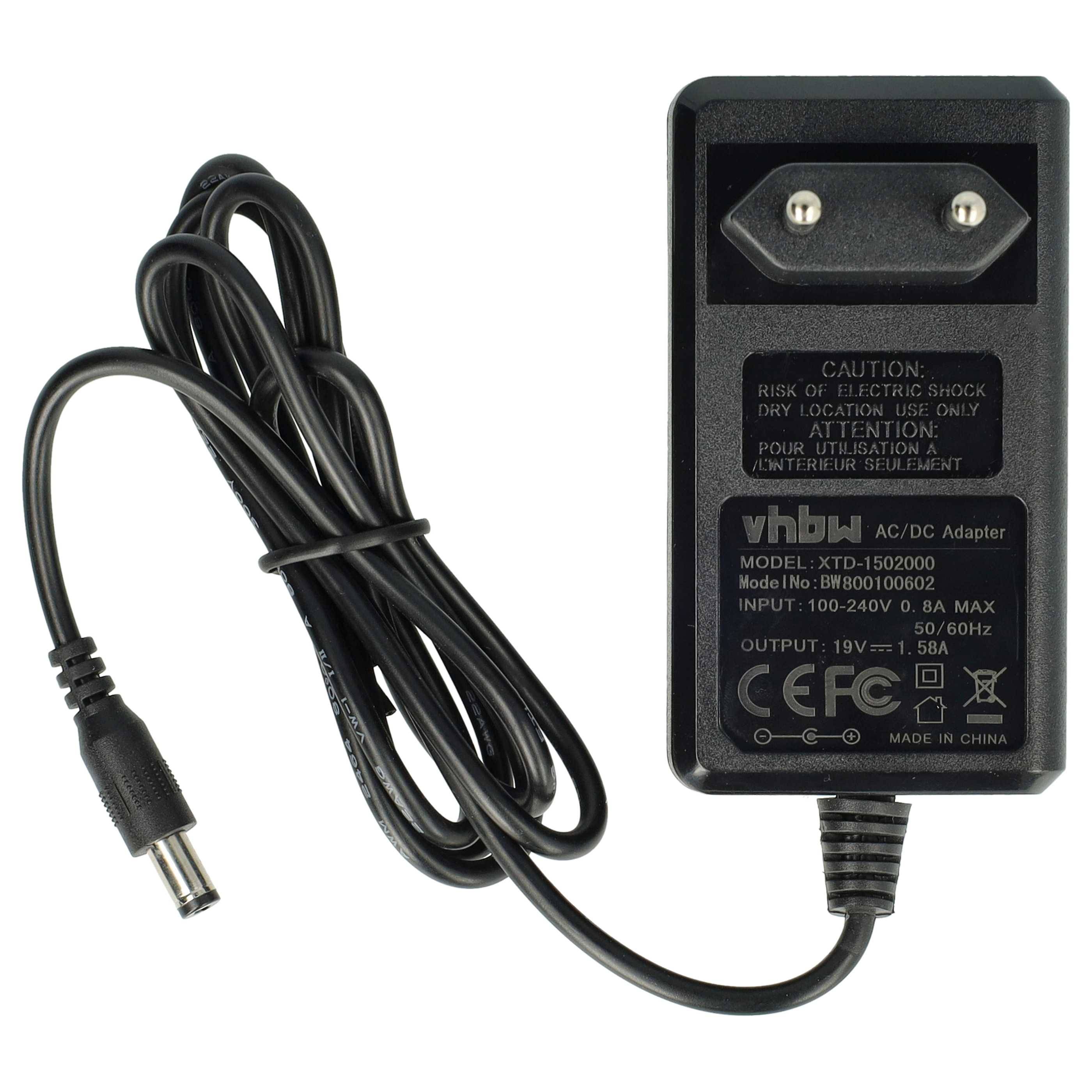 vhbw Netzteil kompatibel mit Acer Aspire One 722 | 522, 521, 531, 531H, 532, 532H, 533, 571H, 721, 725 Notebook, 30 W-0