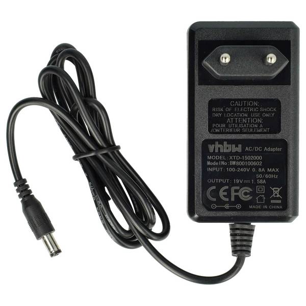 vhbw Netzteil kompatibel mit Acer Aspire One 722 | 522, 521, 531, 531H, 532, 532H, 533, 571H, 721, 725 Notebook, 30 W